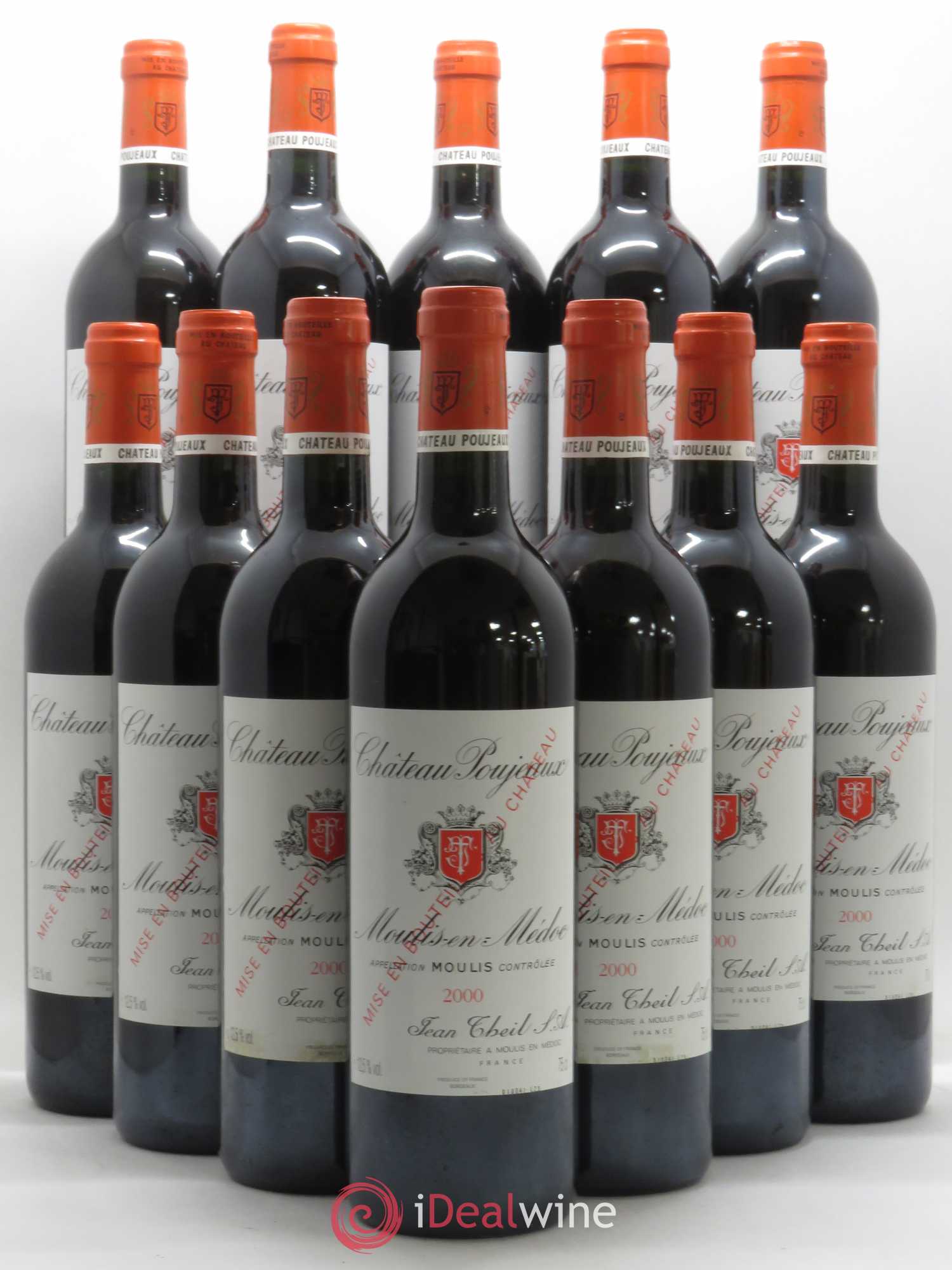 Château Poujeaux 2000 - Lot de 12 bouteilles - 0