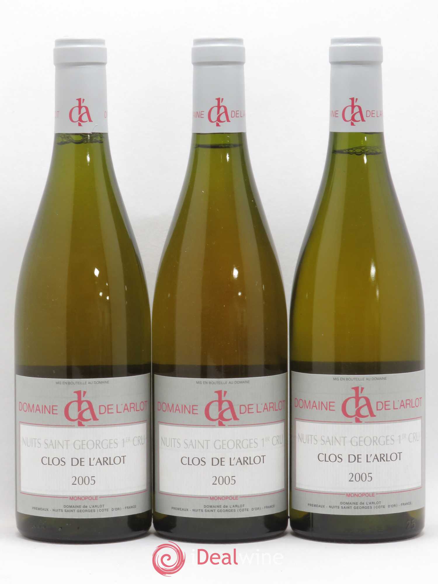 Nuits-Saint-Georges 1er Cru Clos de l'Arlot Domaine de l'Arlot 2005 - Lot de 3 bouteilles - 0