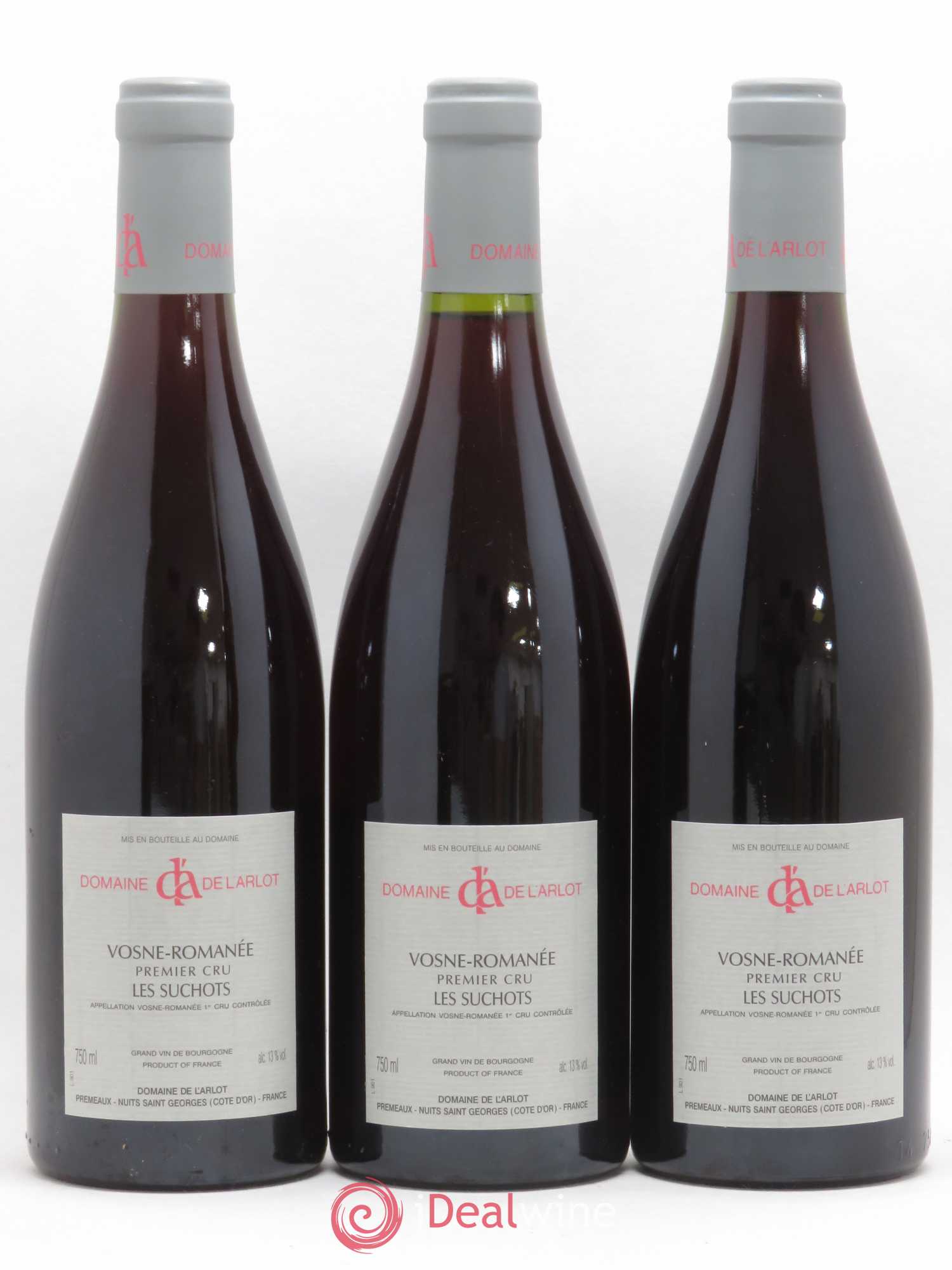 Vosne-Romanée 1er Cru Les Suchots Domaine de l'Arlot 2001 - Lot de 3 bouteilles - 1