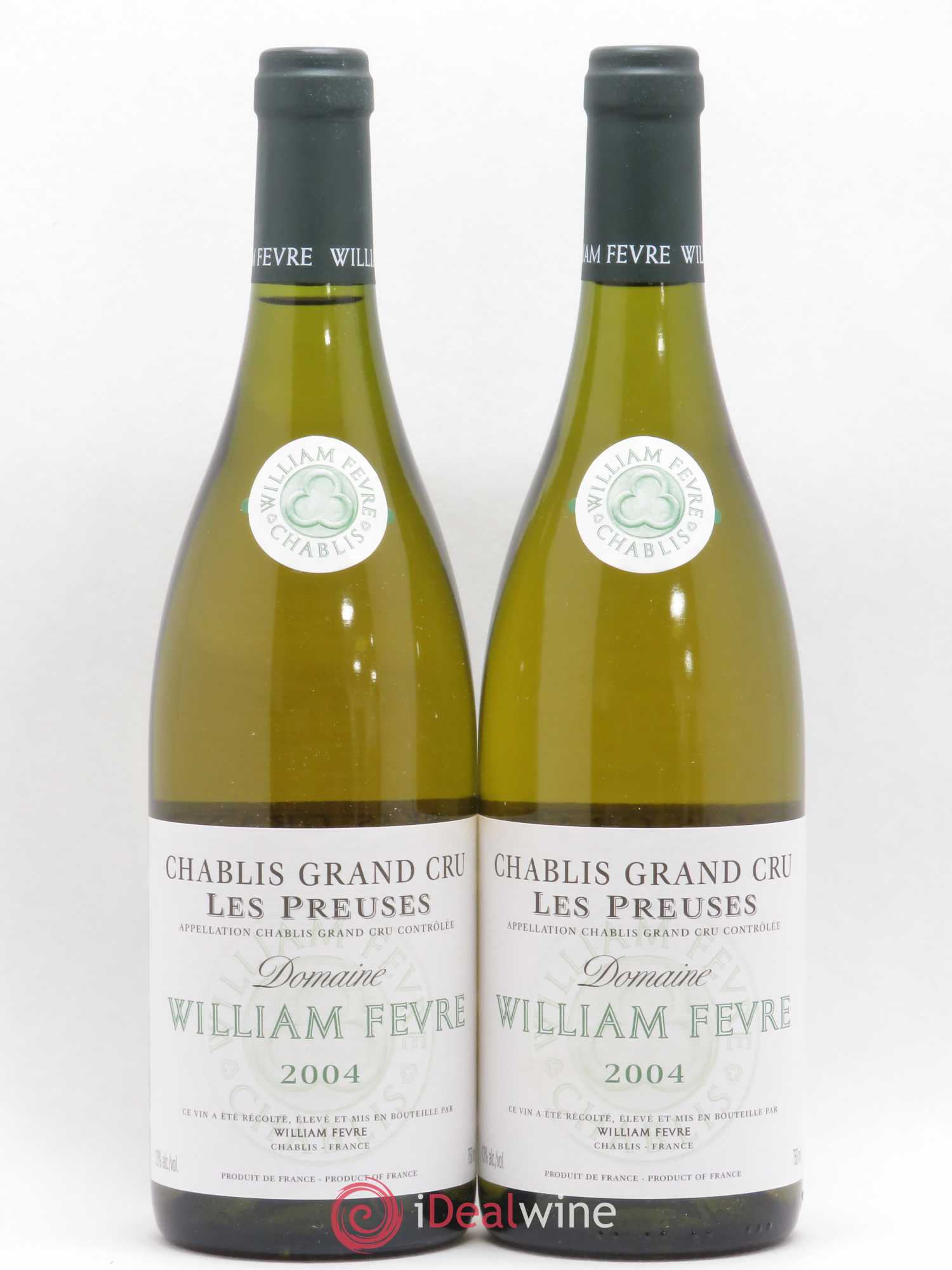 Chablis Grand Cru les Preuses William Fèvre 2004 - Lot de 2 bouteilles - 0