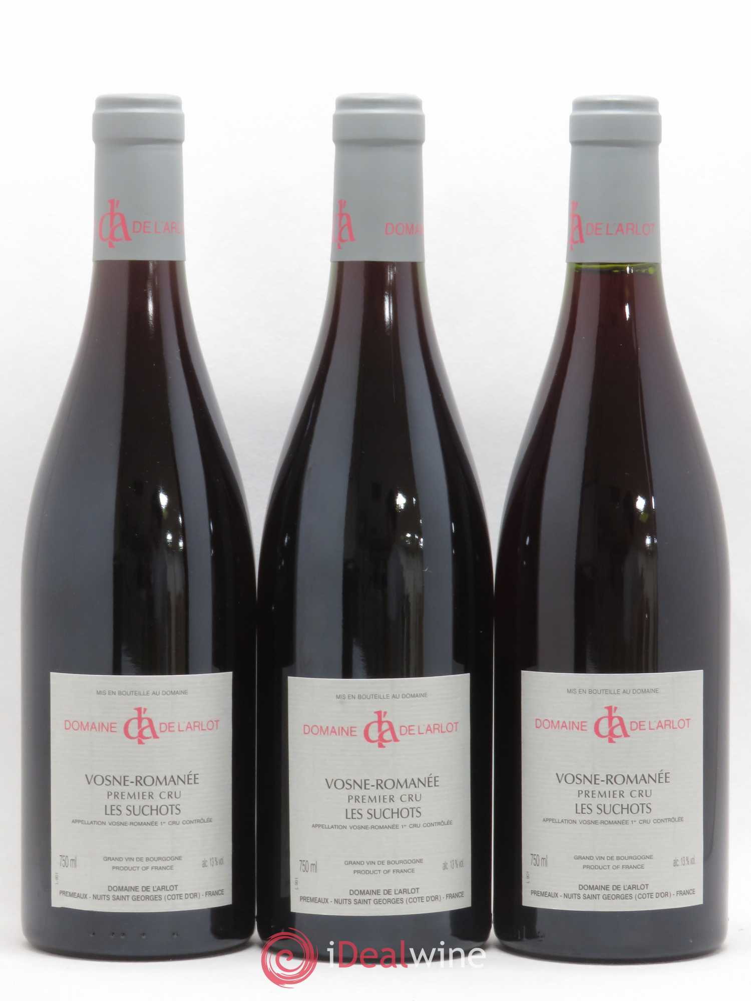 Vosne-Romanée 1er Cru Les Suchots Domaine de l'Arlot 2001 - Lot de 3 bouteilles - 1
