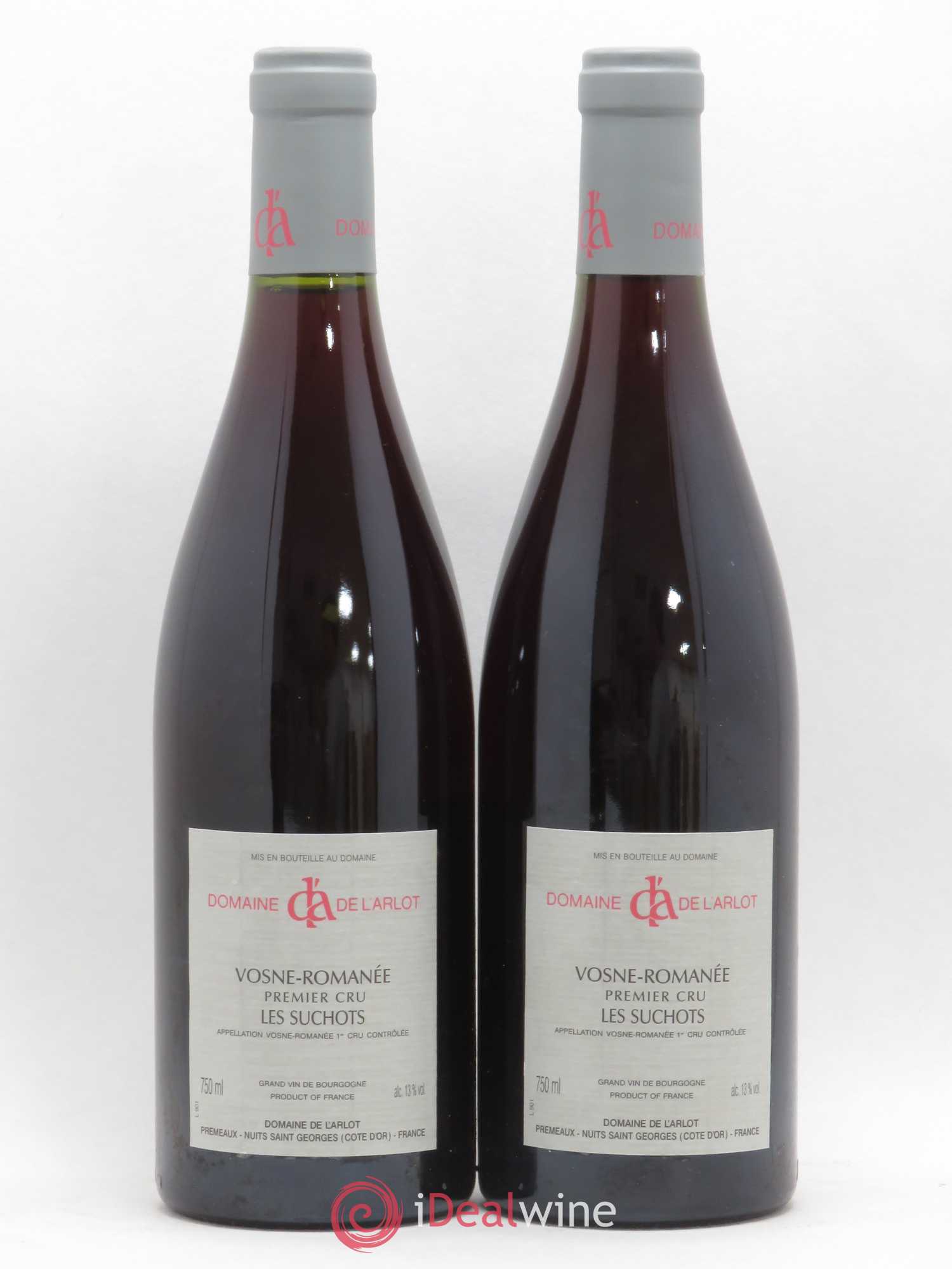 Vosne-Romanée 1er Cru Les Suchots Domaine de l'Arlot 2001 - Lot de 2 bouteilles - 1