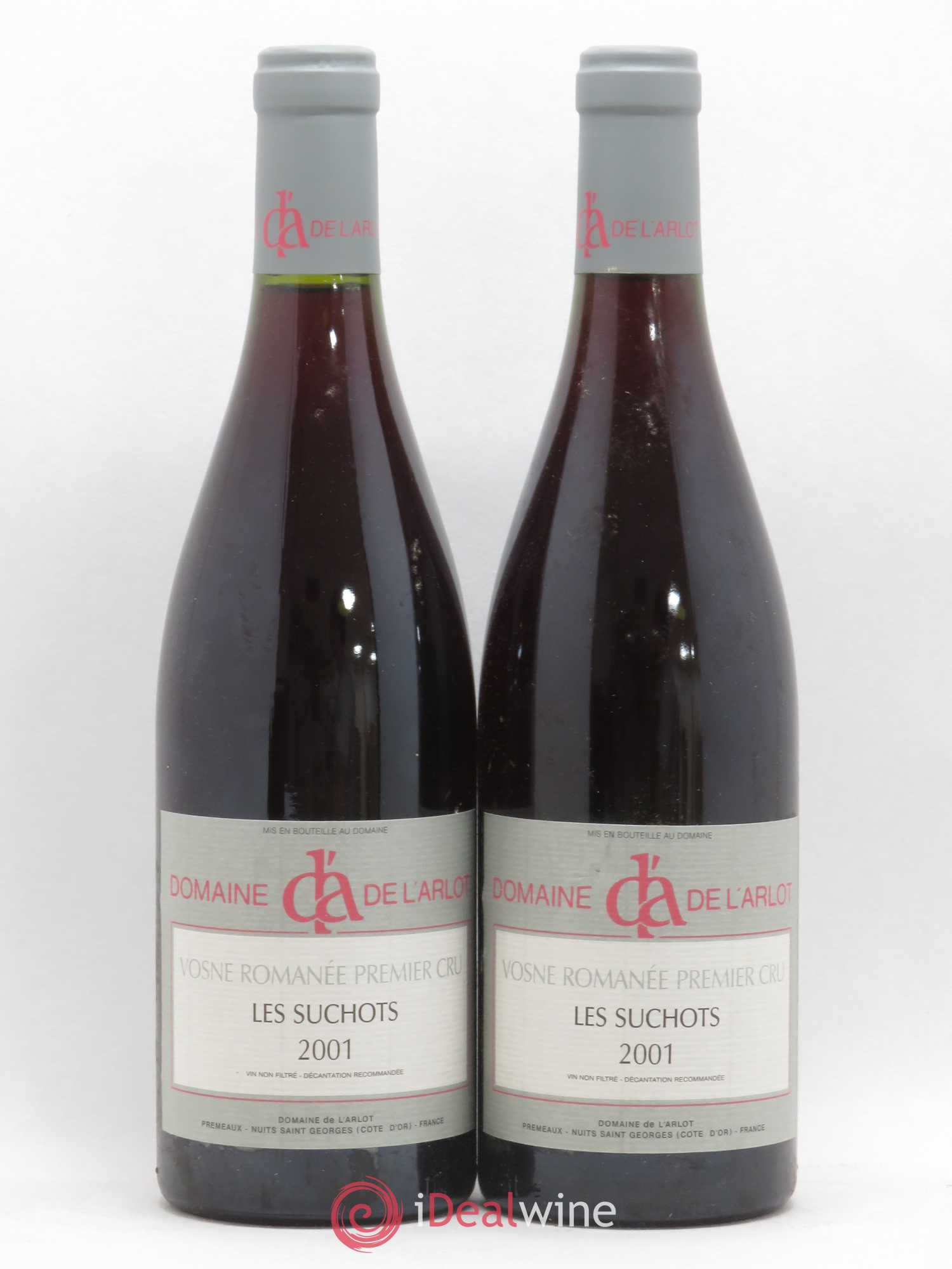 Vosne-Romanée 1er Cru Les Suchots Domaine de l'Arlot 2001 - Lot de 2 bouteilles - 0