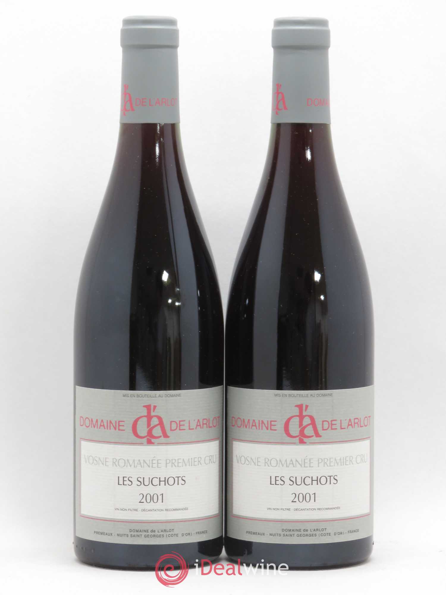 Vosne-Romanée 1er Cru Les Suchots Domaine de l'Arlot 2001 - Lot de 2 bouteilles - 0