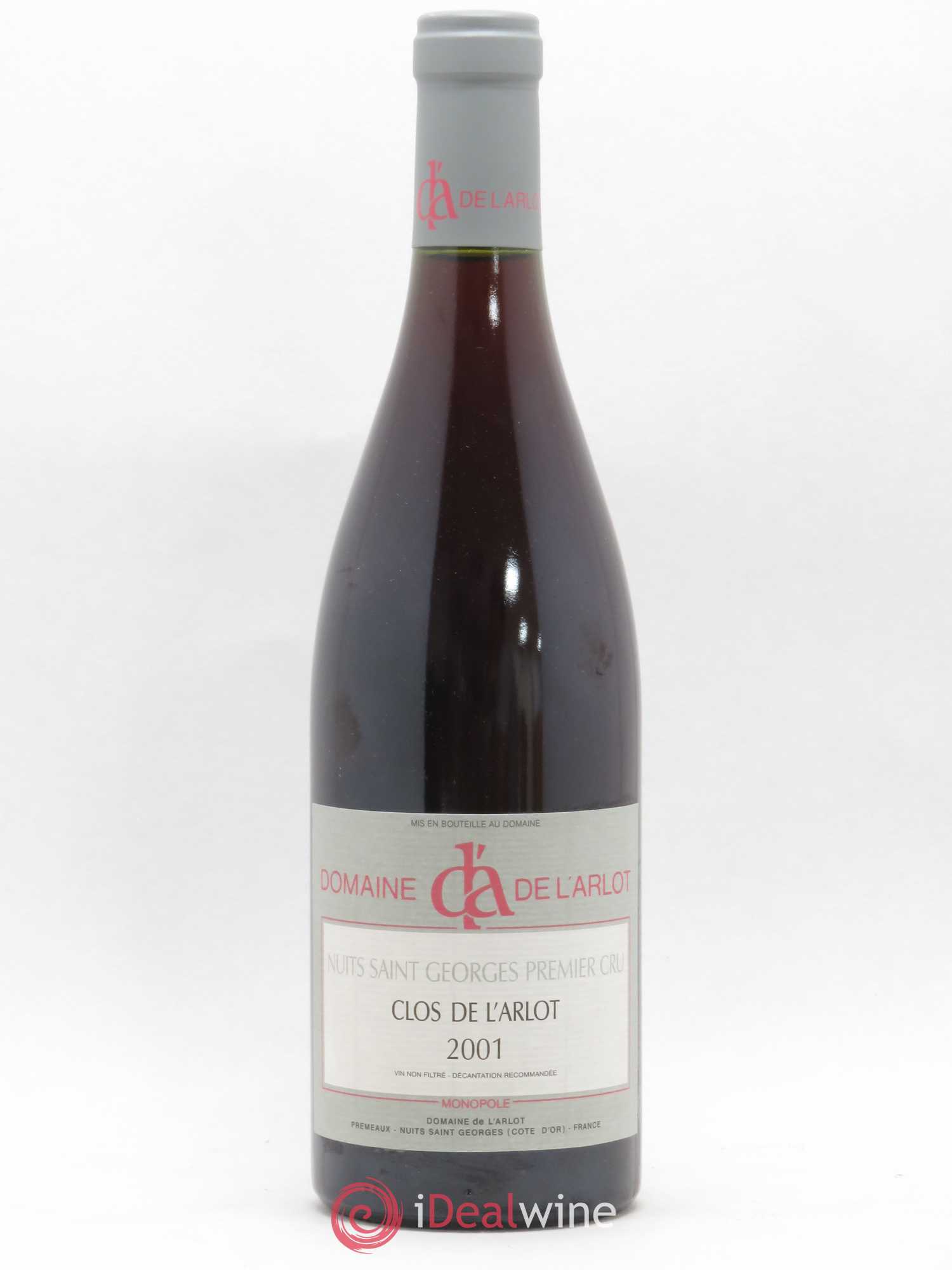 Nuits-Saint-Georges 1er Cru Clos de l'Arlot Domaine de l'Arlot 2001 - Lot de 1 bouteille - 0