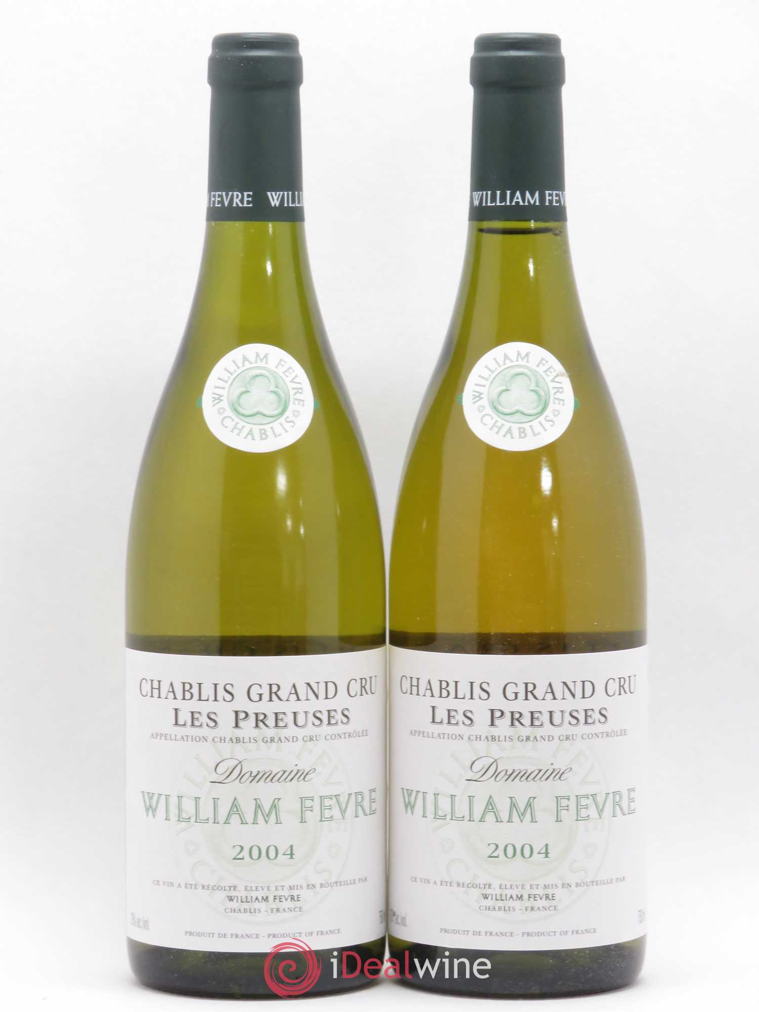 Chablis Grand Cru les Preuses William Fèvre 2004 - Lot de 2 bouteilles - 0