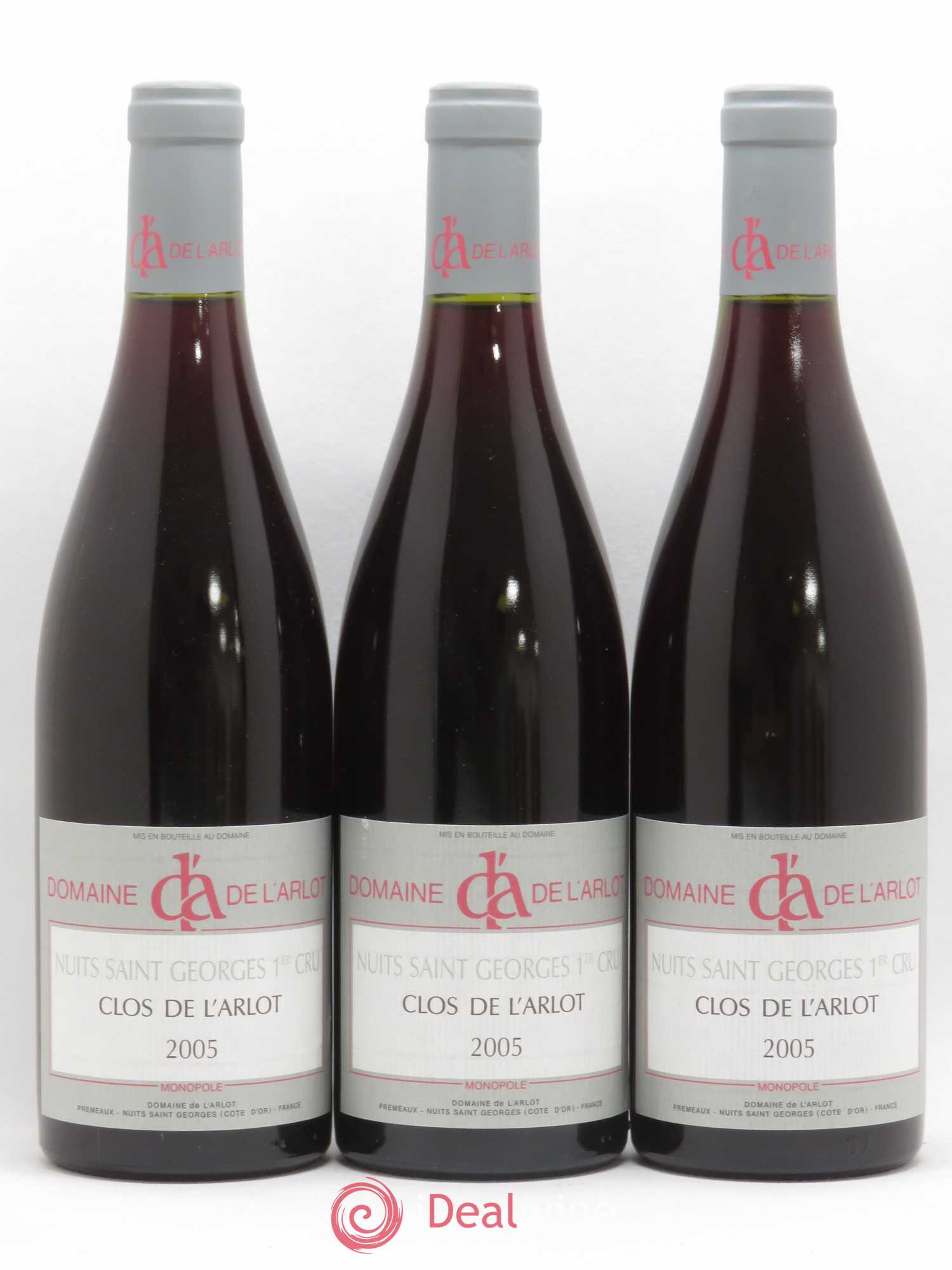 Nuits-Saint-Georges 1er Cru Clos de l'Arlot Domaine de l'Arlot 2005 - Lot de 3 bouteilles - 0