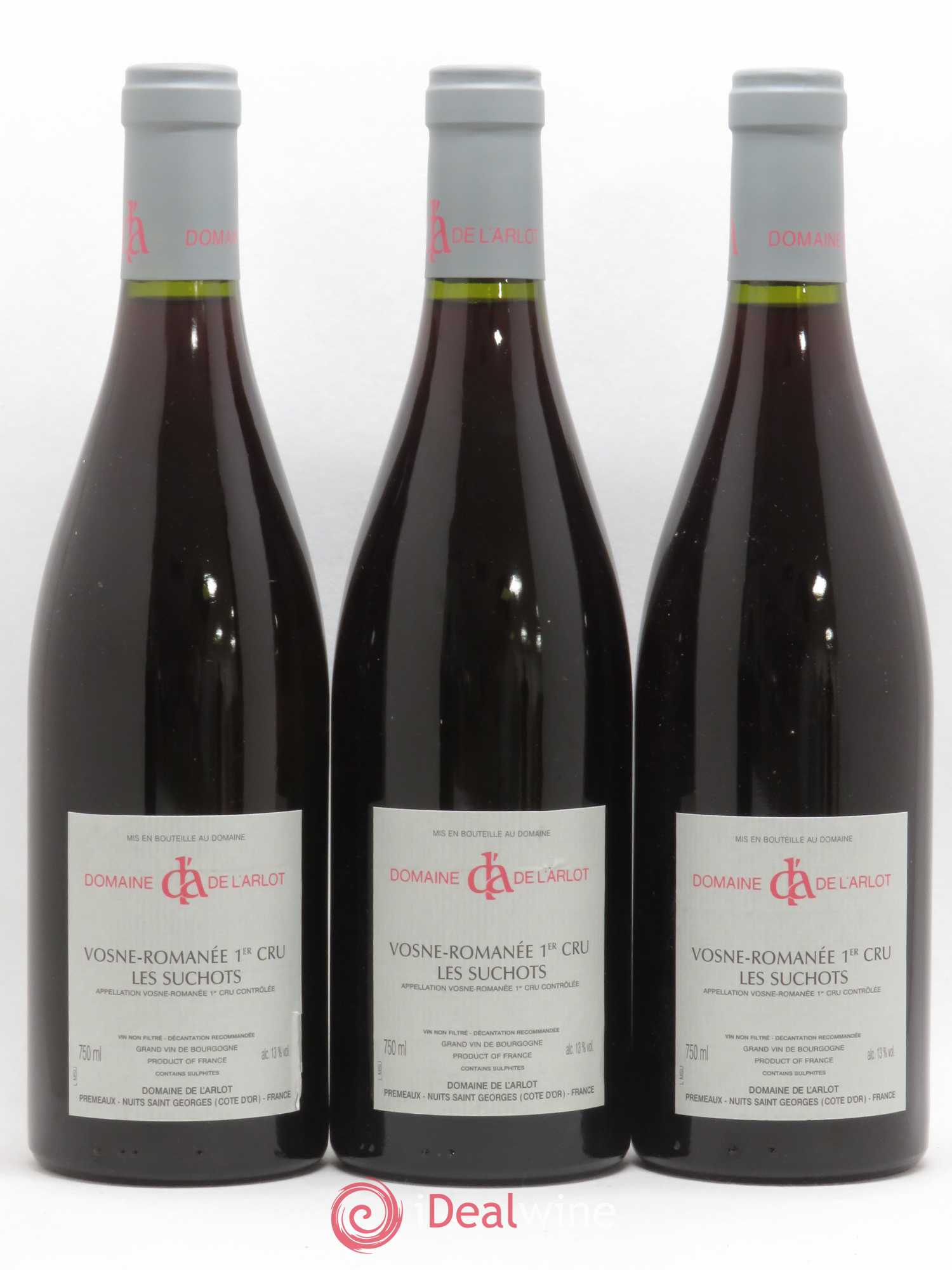 Vosne-Romanée 1er Cru Les Suchots Domaine de l'Arlot 2004 - Lot de 3 bouteilles - 1