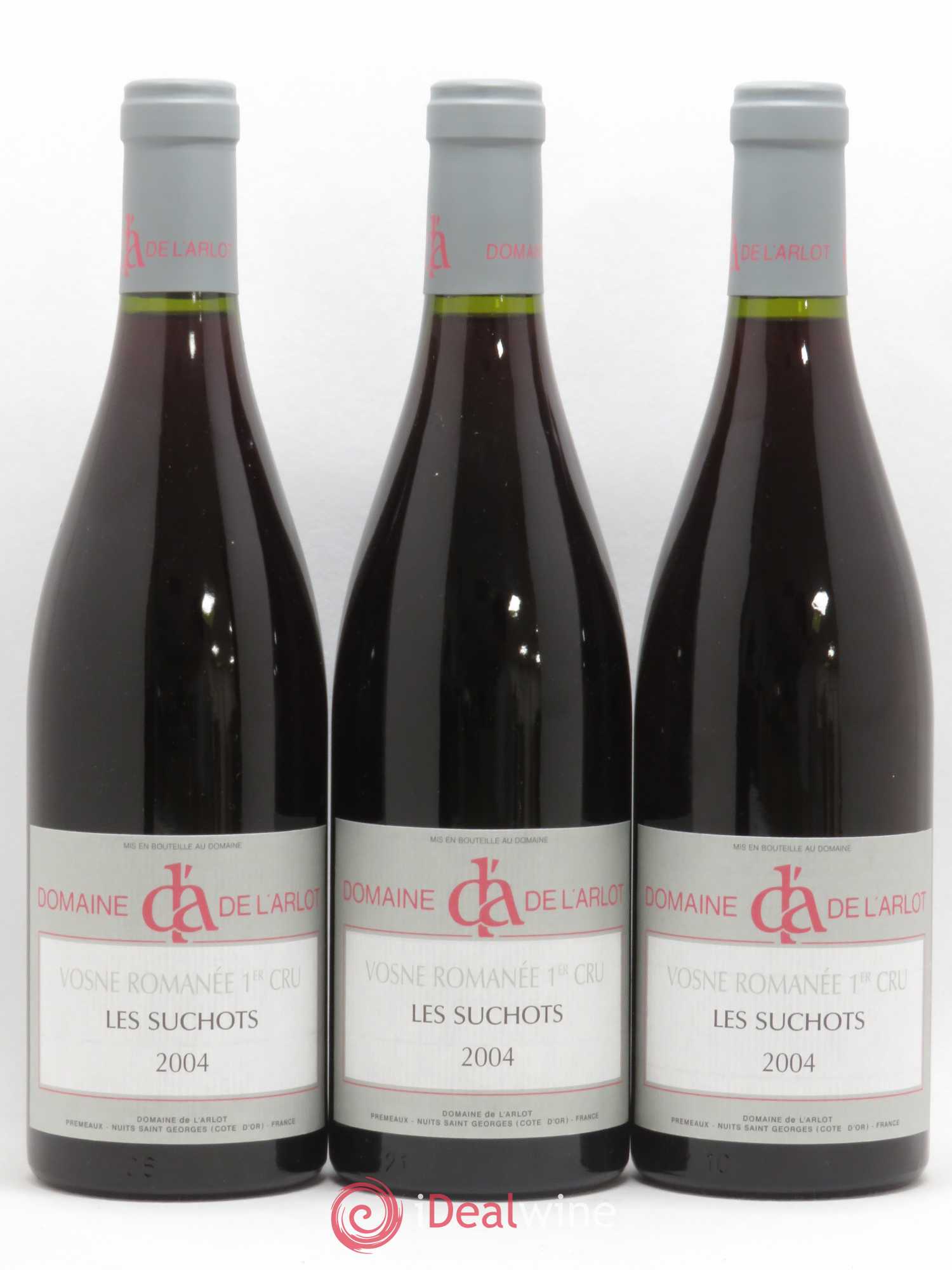Vosne-Romanée 1er Cru Les Suchots Domaine de l'Arlot 2004 - Lot de 3 bouteilles - 0