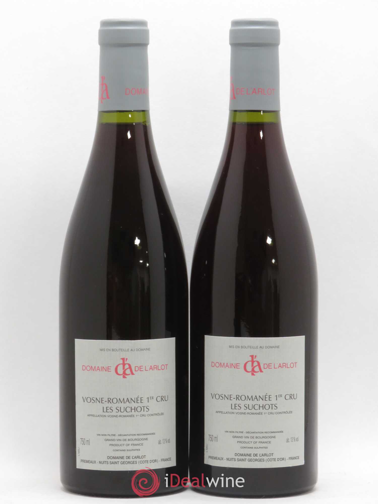 Vosne-Romanée 1er Cru Les Suchots Domaine de l'Arlot 2004 - Lot de 2 bouteilles - 1