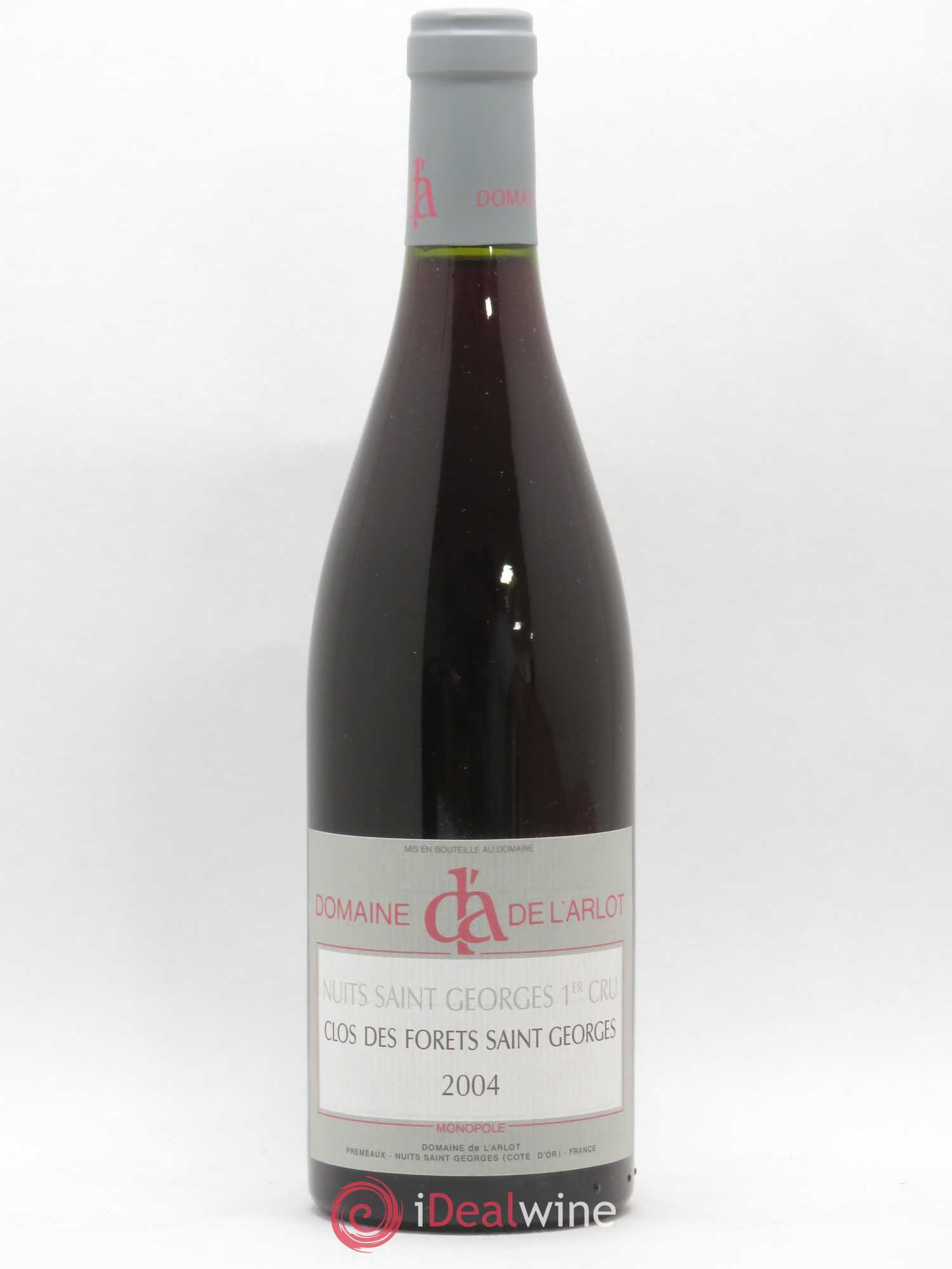 Nuits-Saint-Georges 1er Cru Clos des Forêts Saint-Georges Domaine de l'Arlot 2004 - Lot de 1 bouteille - 0