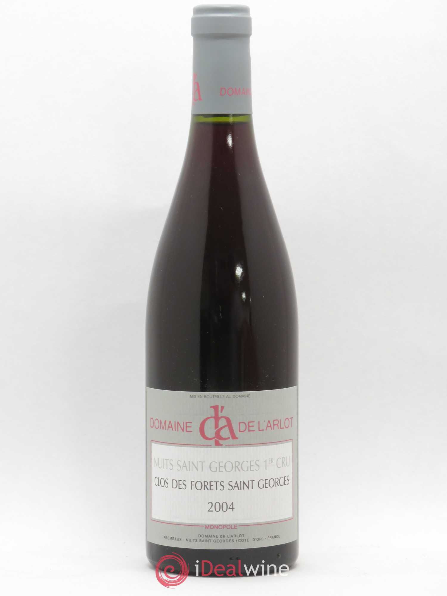 Nuits-Saint-Georges 1er Cru Clos des Forêts Saint-Georges Domaine de l'Arlot 2004 - Lot de 1 bouteille - 0