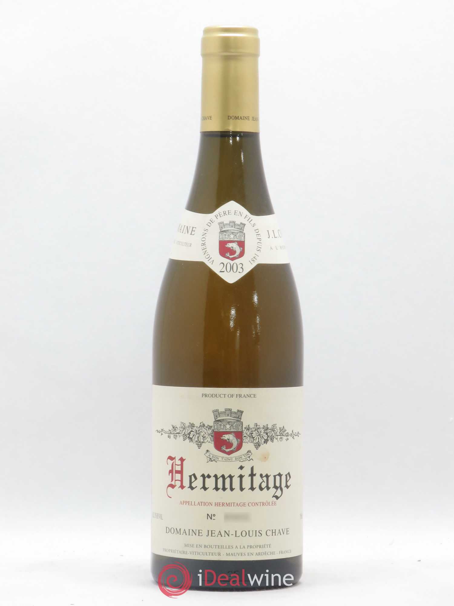 Hermitage Jean-Louis Chave 2003 - Lot de 1 bouteille - 0