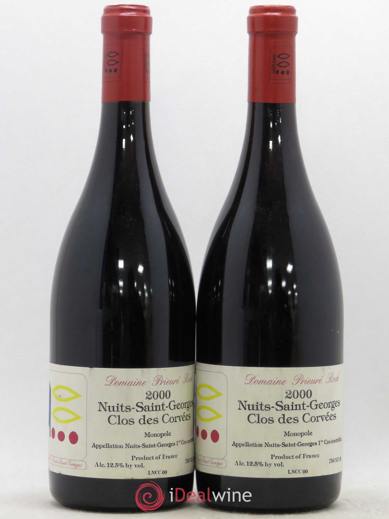 Nuits-Saint-Georges 1er Cru Le Clos des Corvées Prieuré Roch 2000 - Lot de 2 bouteilles - 0
