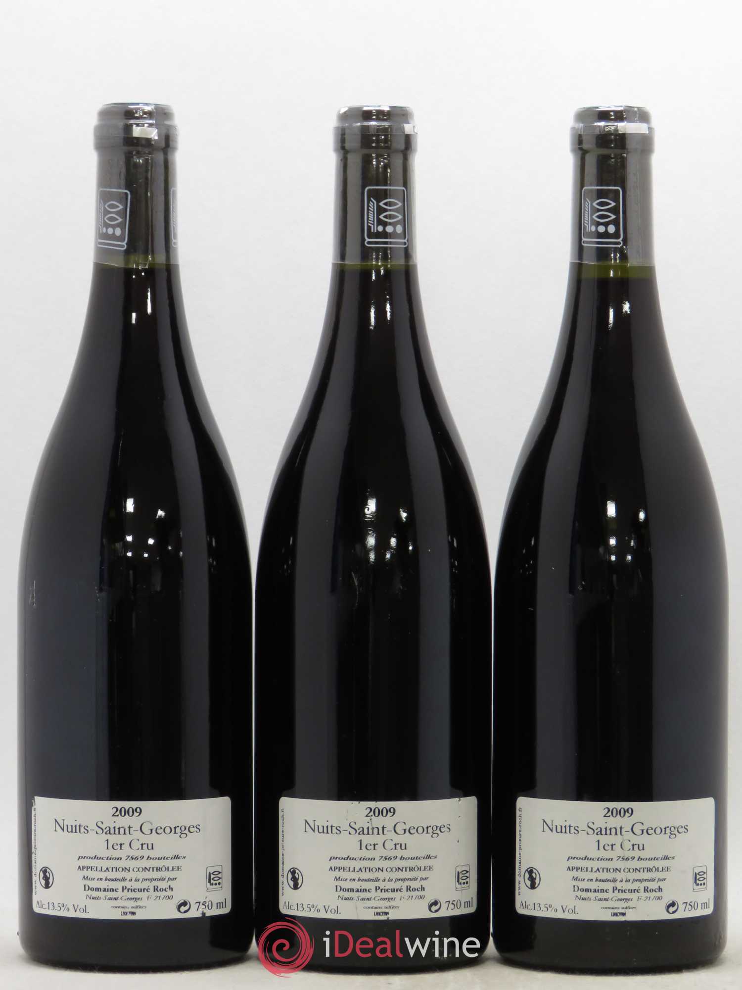 Nuits-Saint-Georges 1er Cru Vieilles Vignes Prieuré Roch 2009 - Lot de 3 bouteilles - 1