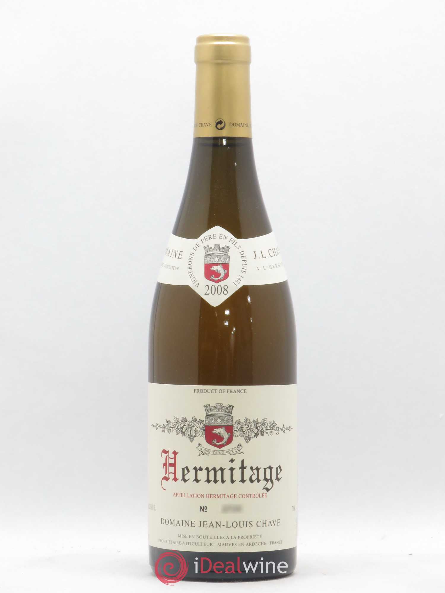 Hermitage Jean-Louis Chave 2008 - Lot de 1 bouteille - 0