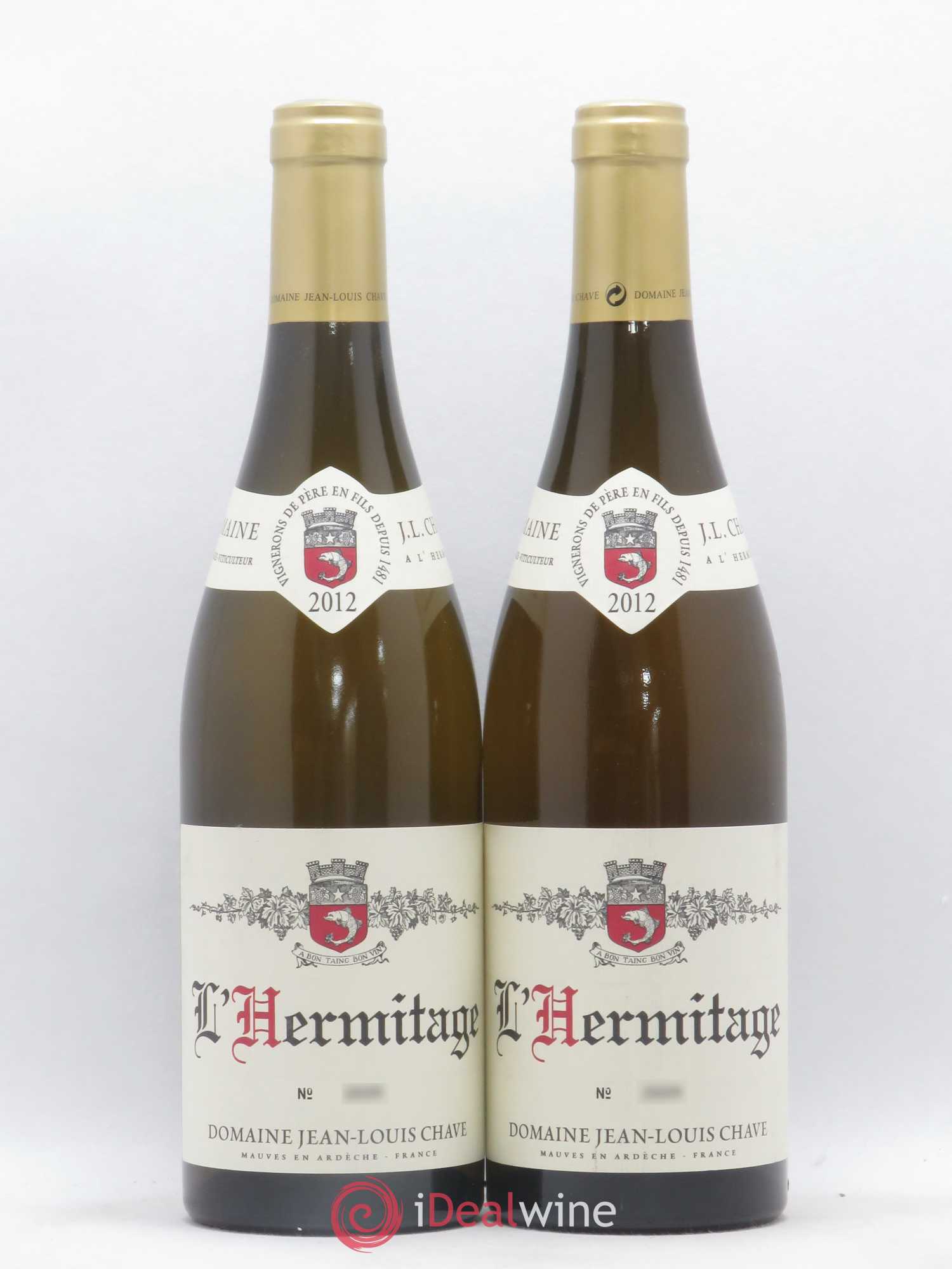 Hermitage Jean-Louis Chave 2012 - Lot de 2 bouteilles - 0