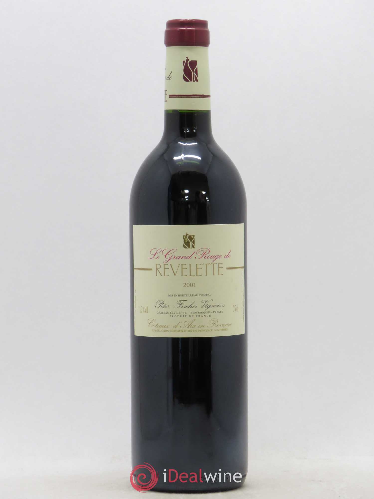Coteaux d'Aix-en-Provence Le Grand Rouge Revelette 2001 - Lot de 1 bouteille - 0