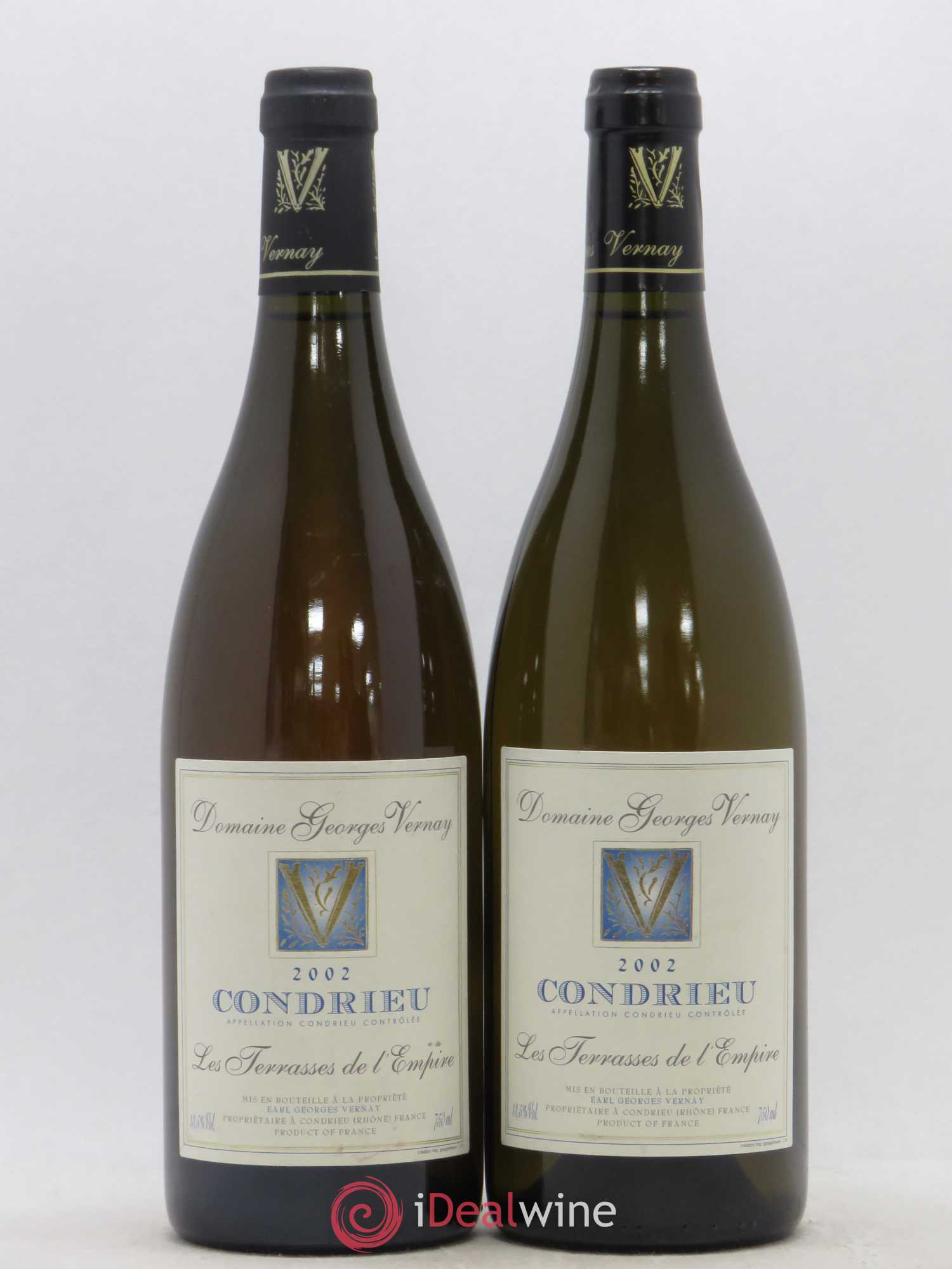 Condrieu Terrasses de l'Empire Georges Vernay 2002 - Lot de 2 bouteilles - 0