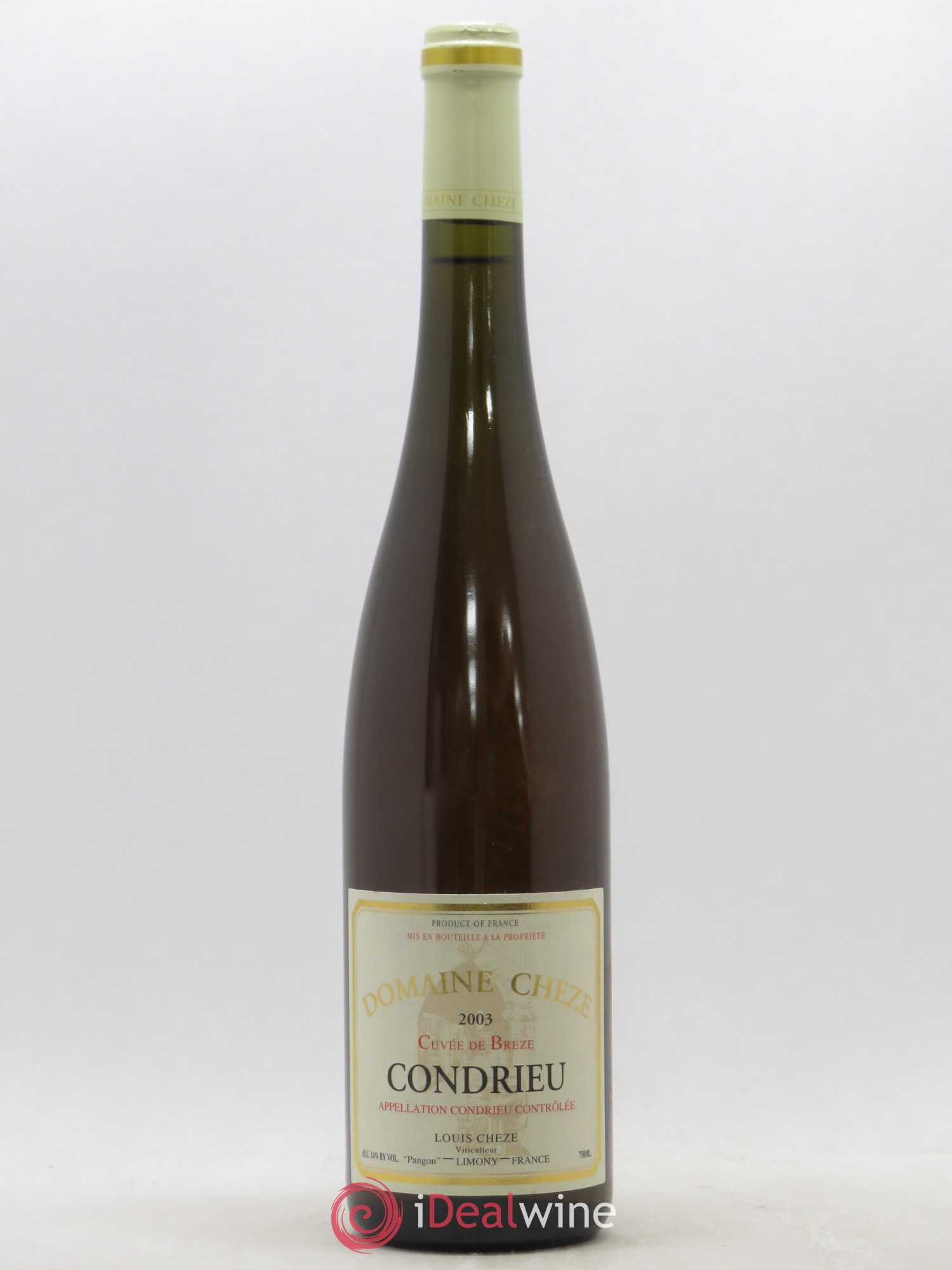 Condrieu Brèze Louis Cheze (Domaine) 2003 - Lot de 1 bouteille - 0