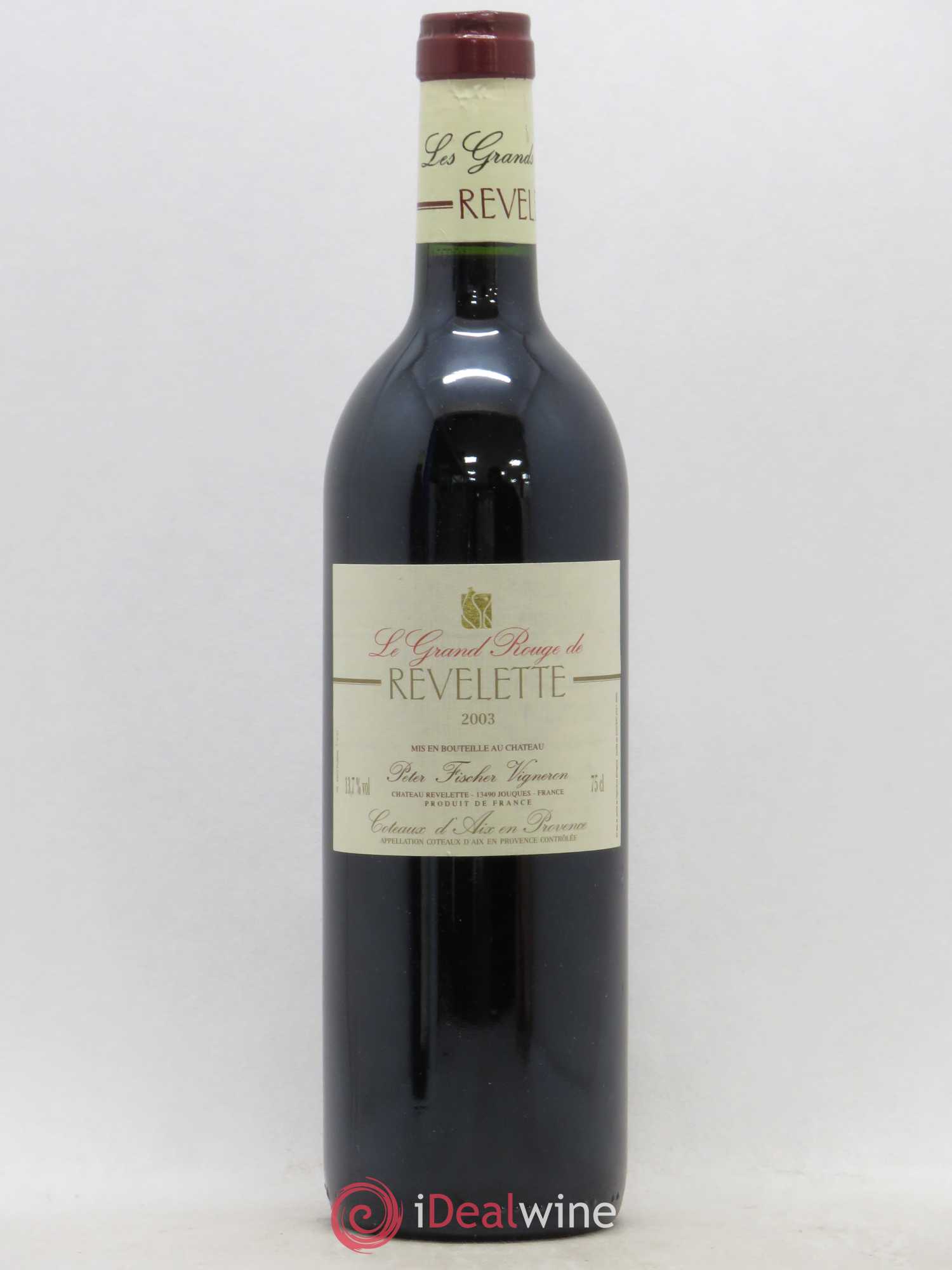 Coteaux d'Aix-en-Provence Le Grand Rouge Revelette 2003 - Lot de 1 bouteille - 0