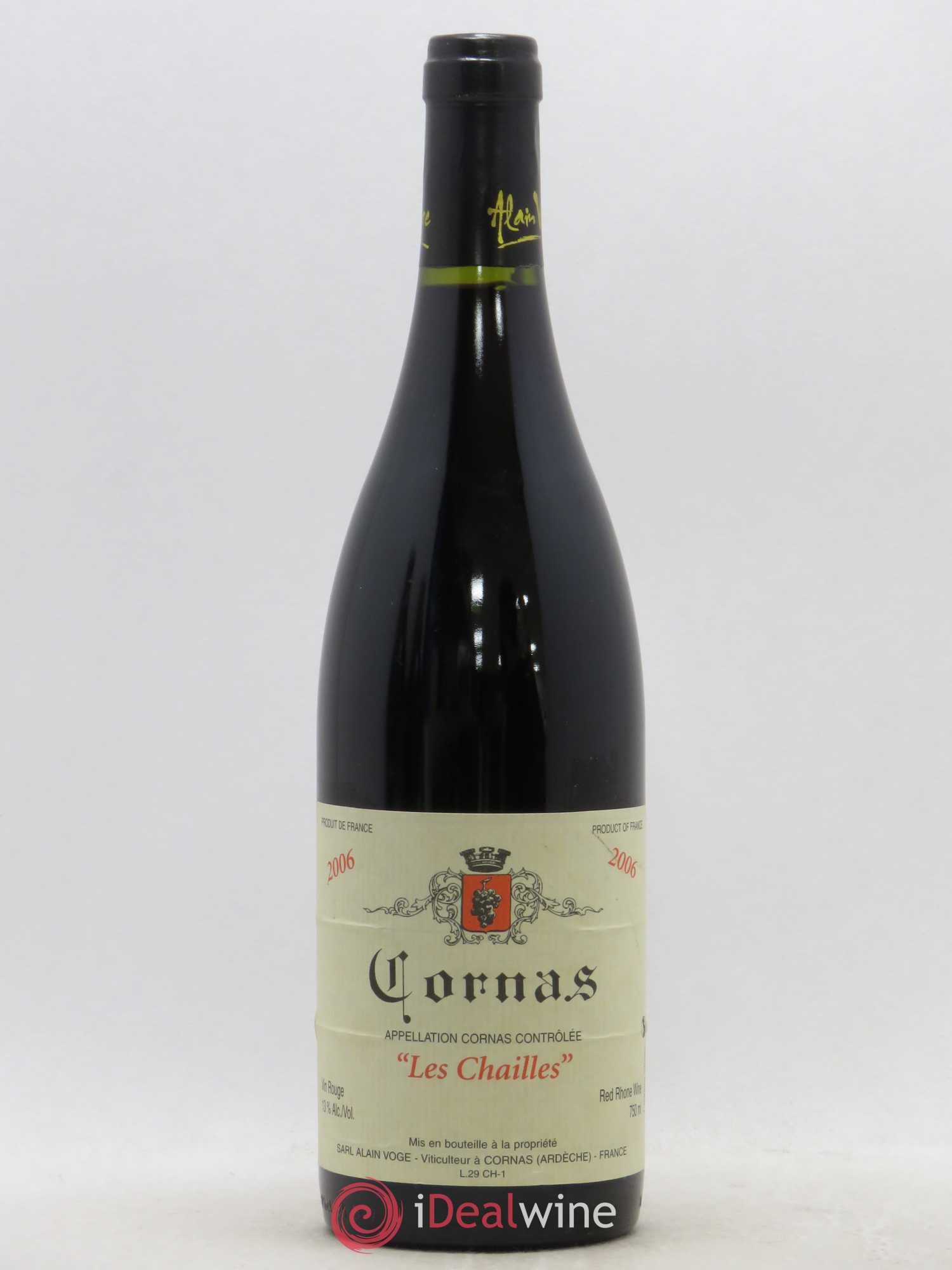 Cornas Les Chailles Alain Voge (Domaine) 2006 - Lot de 1 bouteille - 0