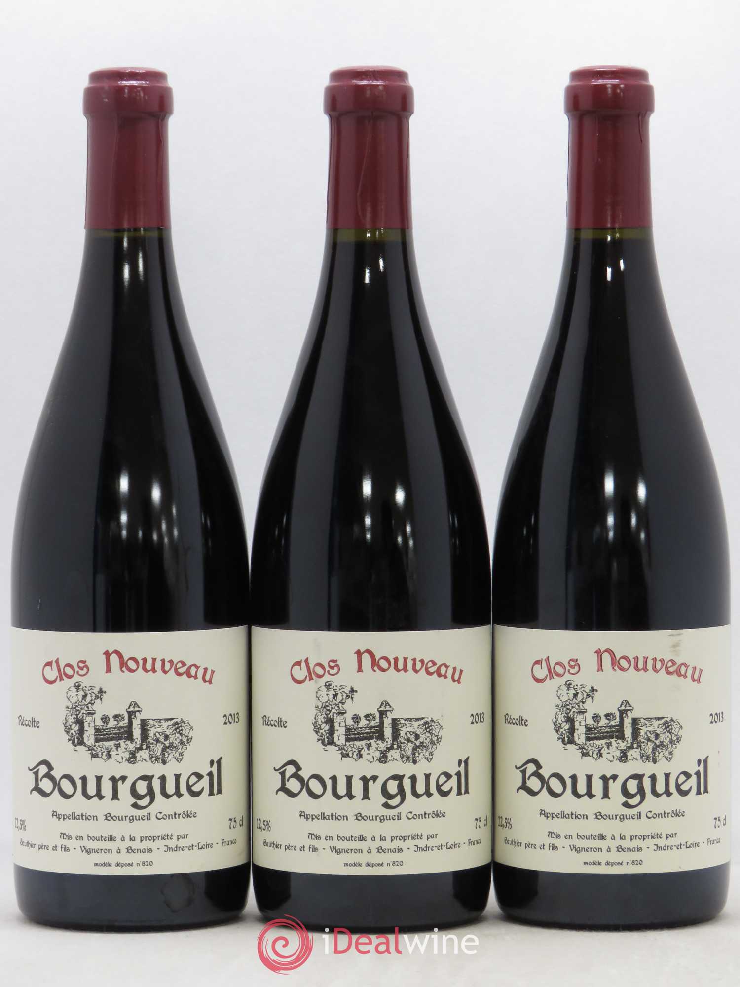 Bourgueil Clos Nouveau Domaine du Bel Air 2013 - Lot de 3 bouteilles - 0