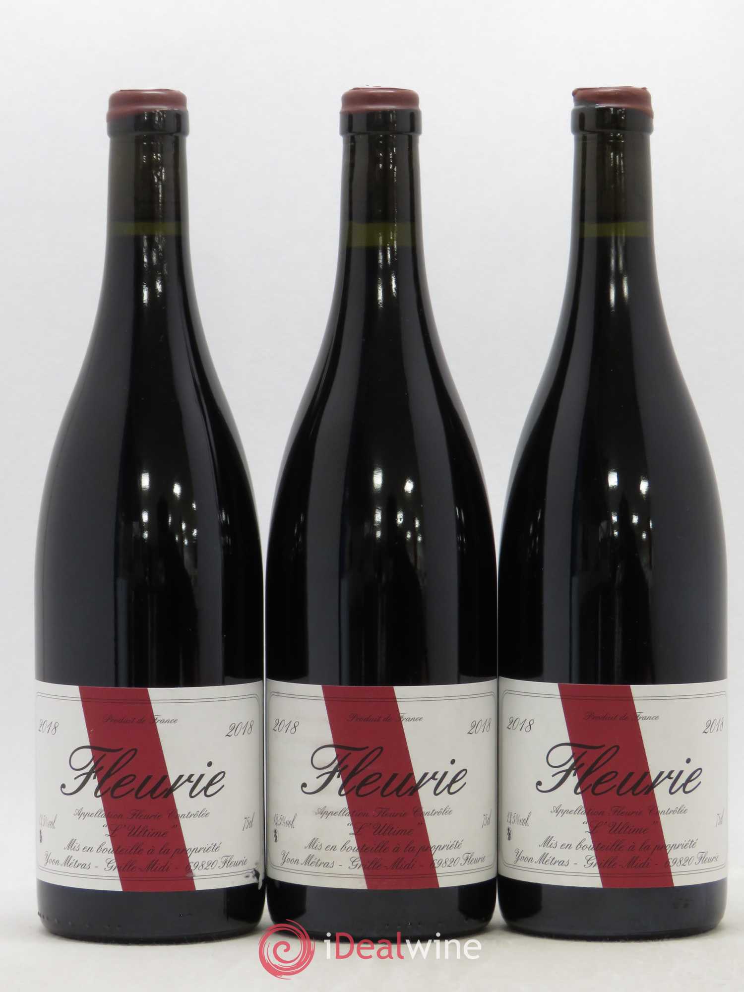 Fleurie l'Ultime Yvon Métras 2018 - Lot de 3 bouteilles - 0