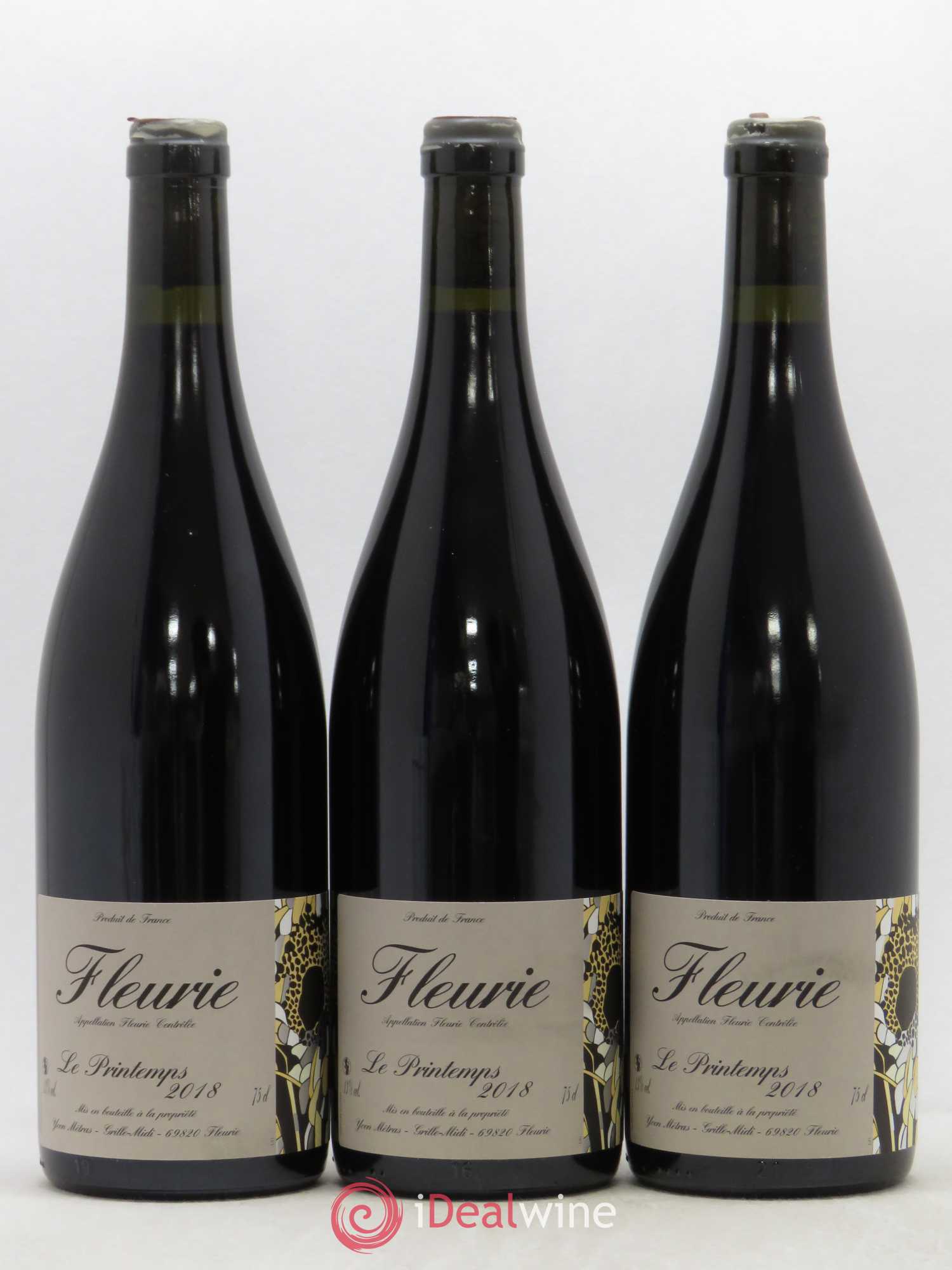 Fleurie Le Printemps Yvon Métras 2018 - Lot de 3 bouteilles - 0