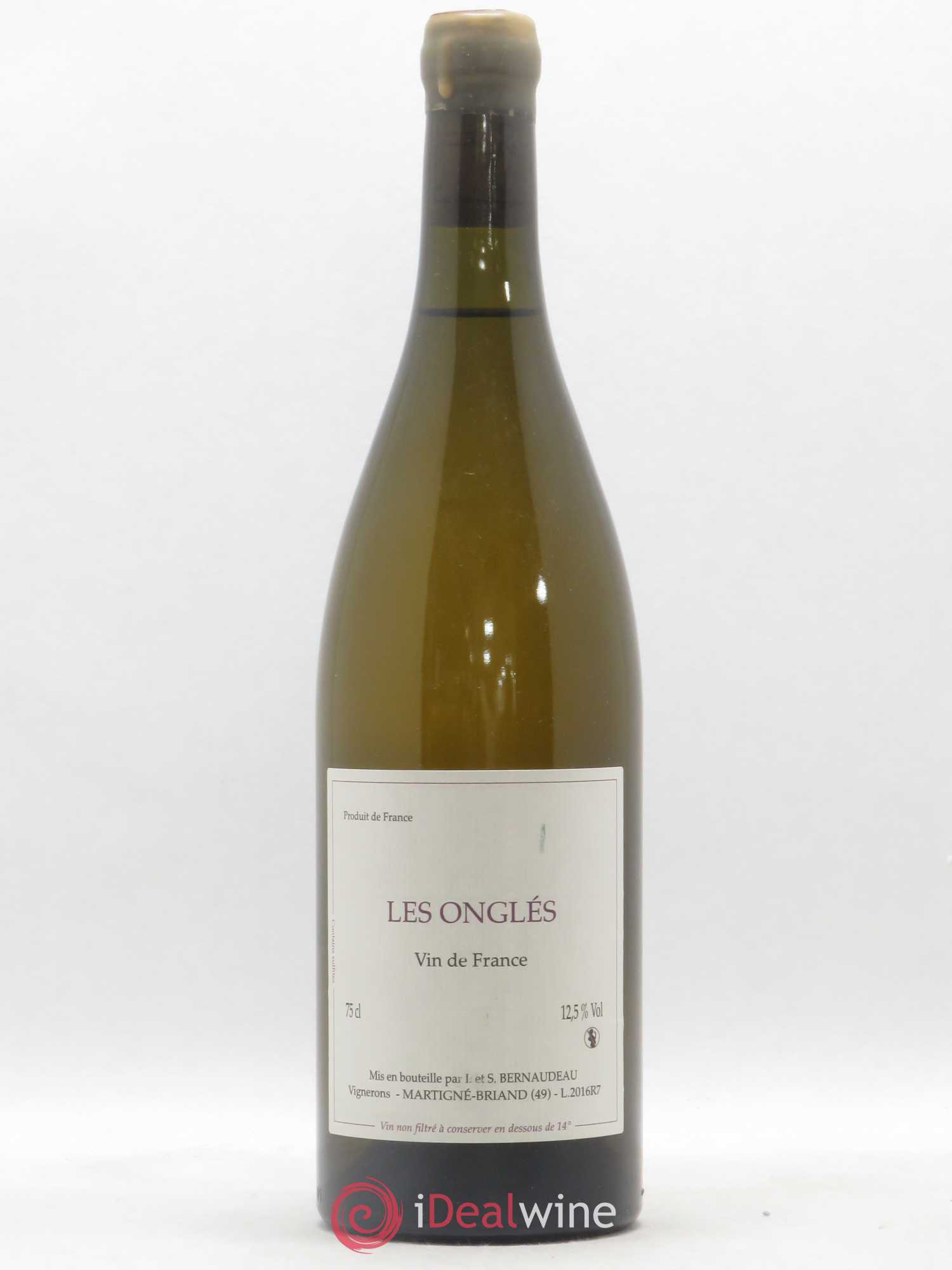 Vin de France Les Onglés Stéphane Bernaudeau 2016 - Lot de 1 bouteille - 0