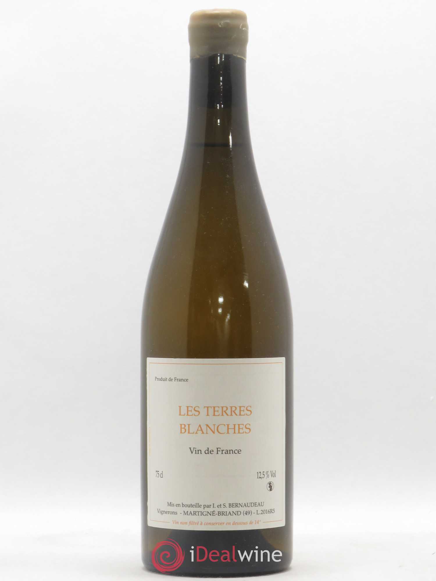 Vin de France Les Terres Blanches Stéphane Bernaudeau 2016 - Posten von 1 Flasche - 0
