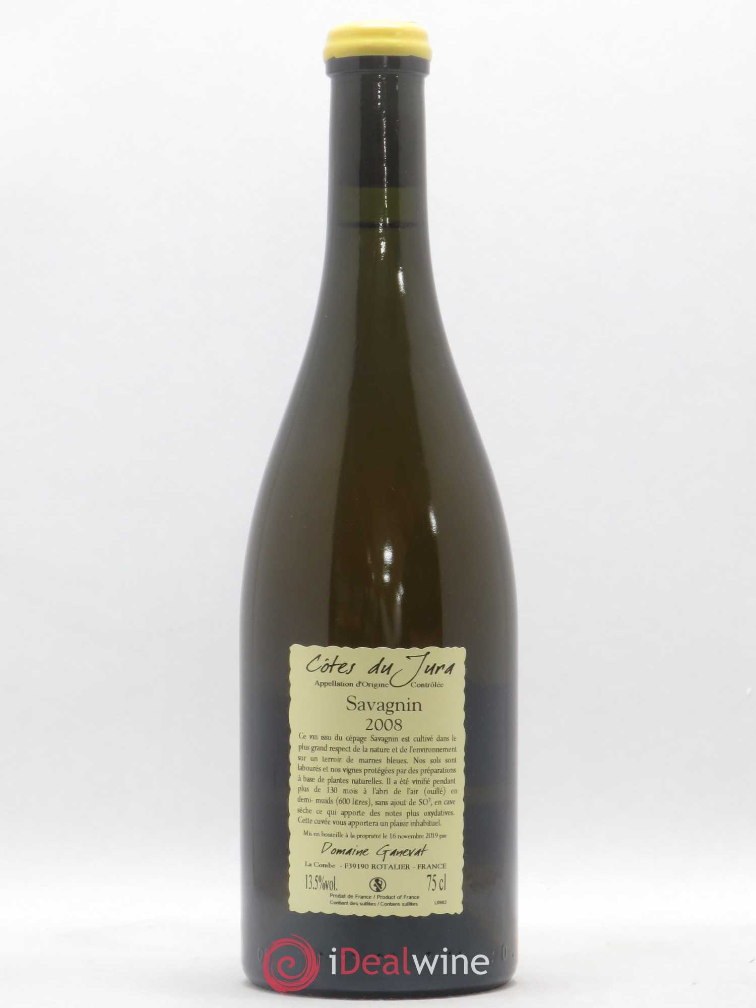 Côtes du Jura Les Vignes de mon Père Jean-François Ganevat (Domaine) 2008 - Lot de 1 bouteille - 1