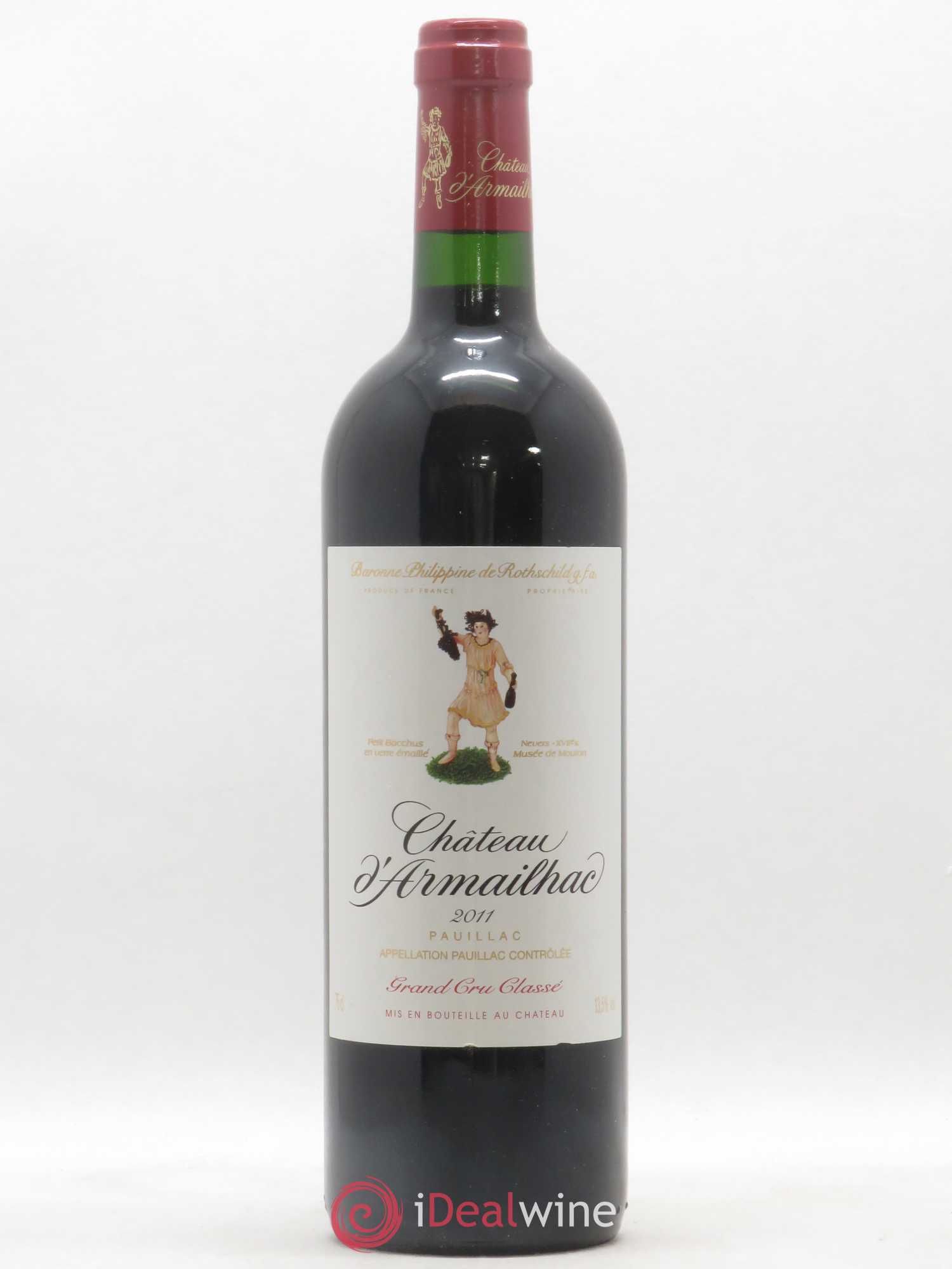 Château d' Armailhac - Mouton Baron(ne) Philippe 5ème Grand Cru Classé 2011 - Lot de 1 bouteille - 0