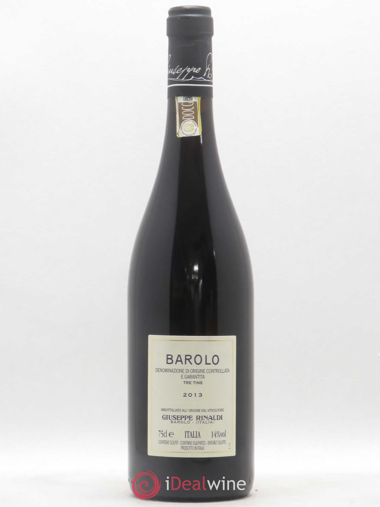 Barolo DOCG Tre Tine Giuseppe Rinaldi 2013 - Lot de 1 bouteille - 1