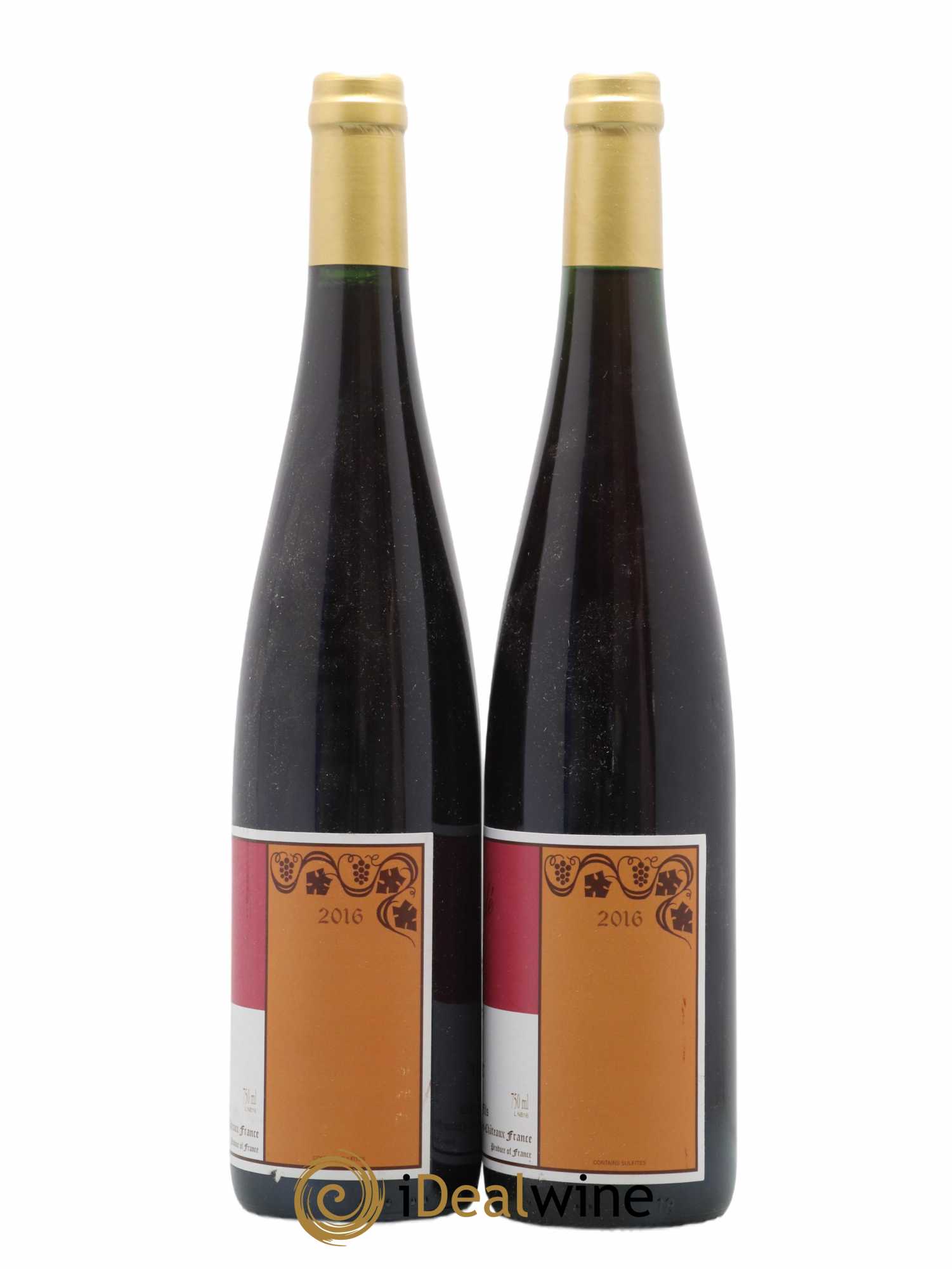 Alsace Pinot Noir Bildstoeckle Gérard Schueller (Domaine)  (no reserve) 2016 - Lot of 2 bottles - 1