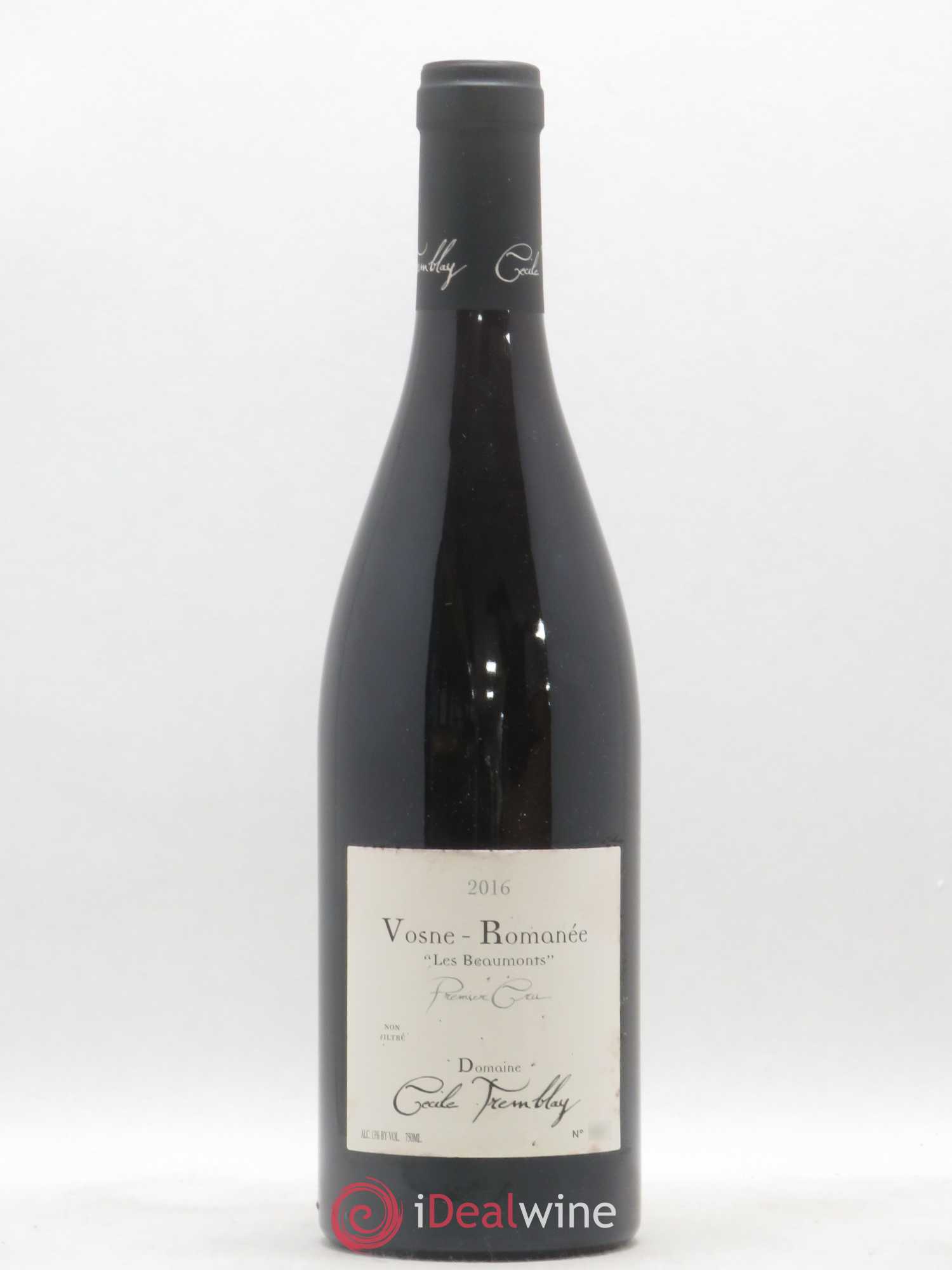 Vosne-Romanée 1er Cru Les Beaumonts (ou Beaux Monts) Cécile Tremblay (sans prix de réserve) 2016 - Lot de 1 bouteille - 0
