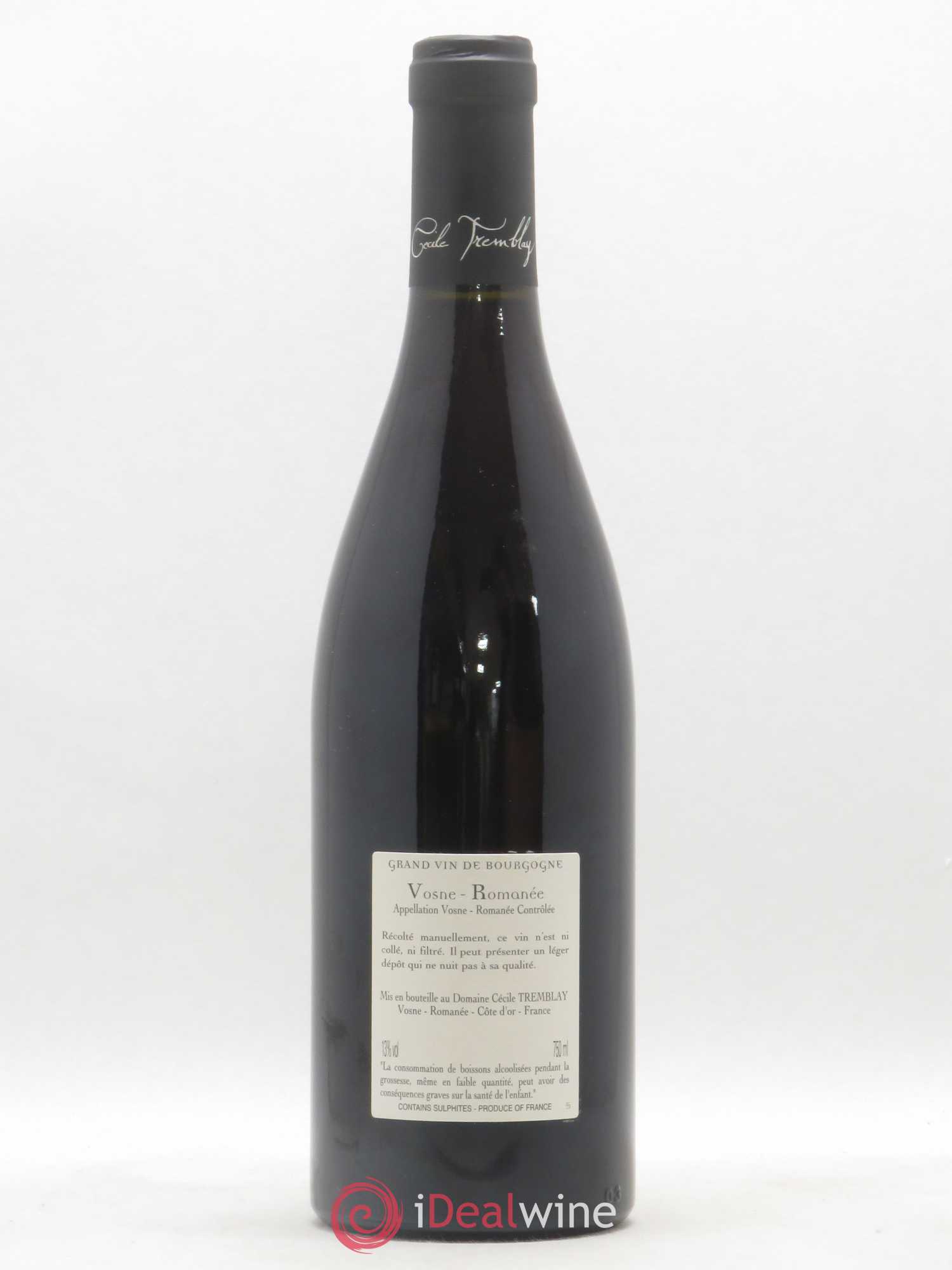 Vosne-Romanée Vieilles vignes Cécile Tremblay 2016 - Posten von 1 Flasche - 1