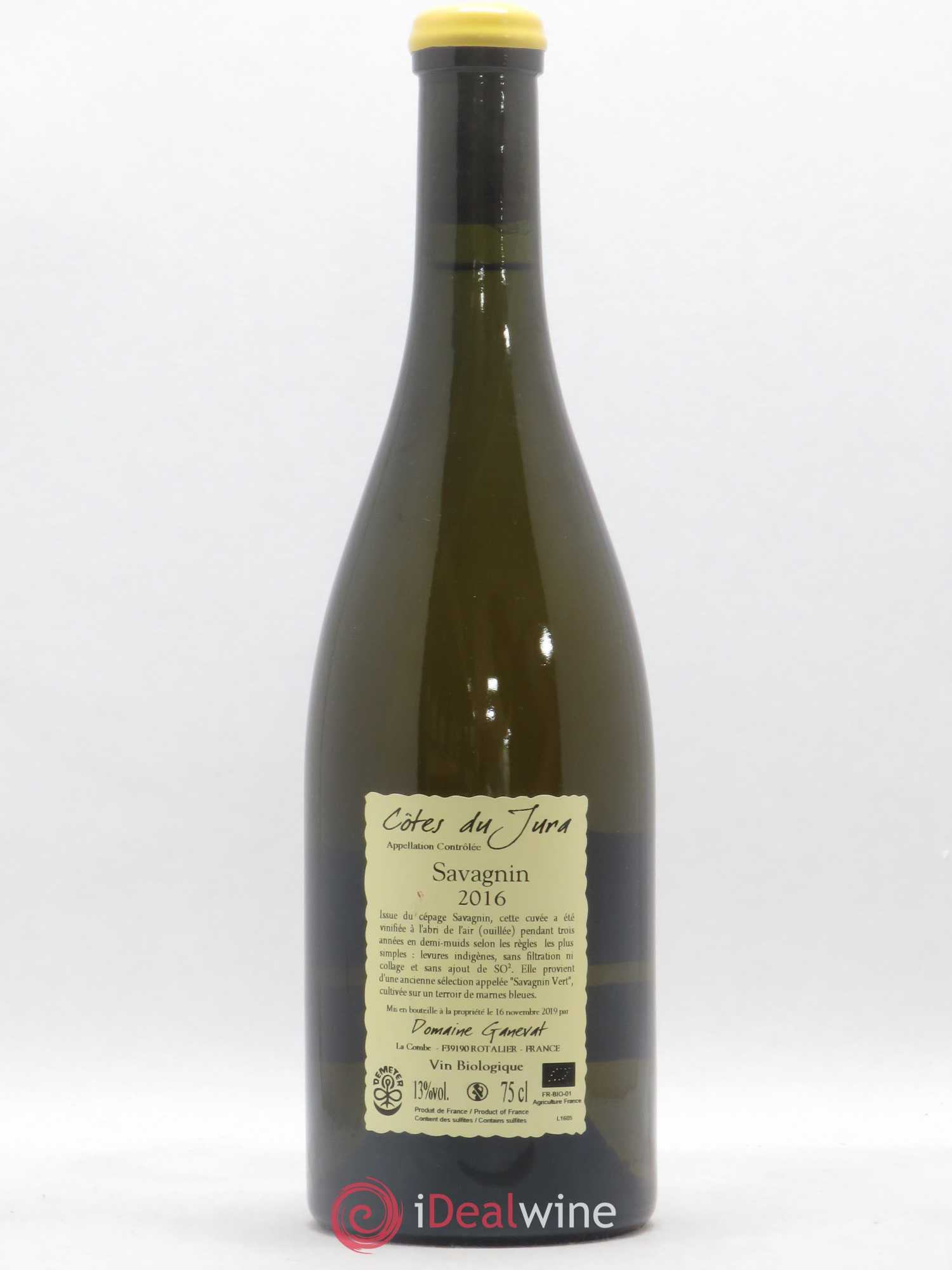 Côtes du Jura Les Chalasses Marnes Bleues Jean-François Ganevat (Domaine) 2016 - Lot de 1 bouteille - 1