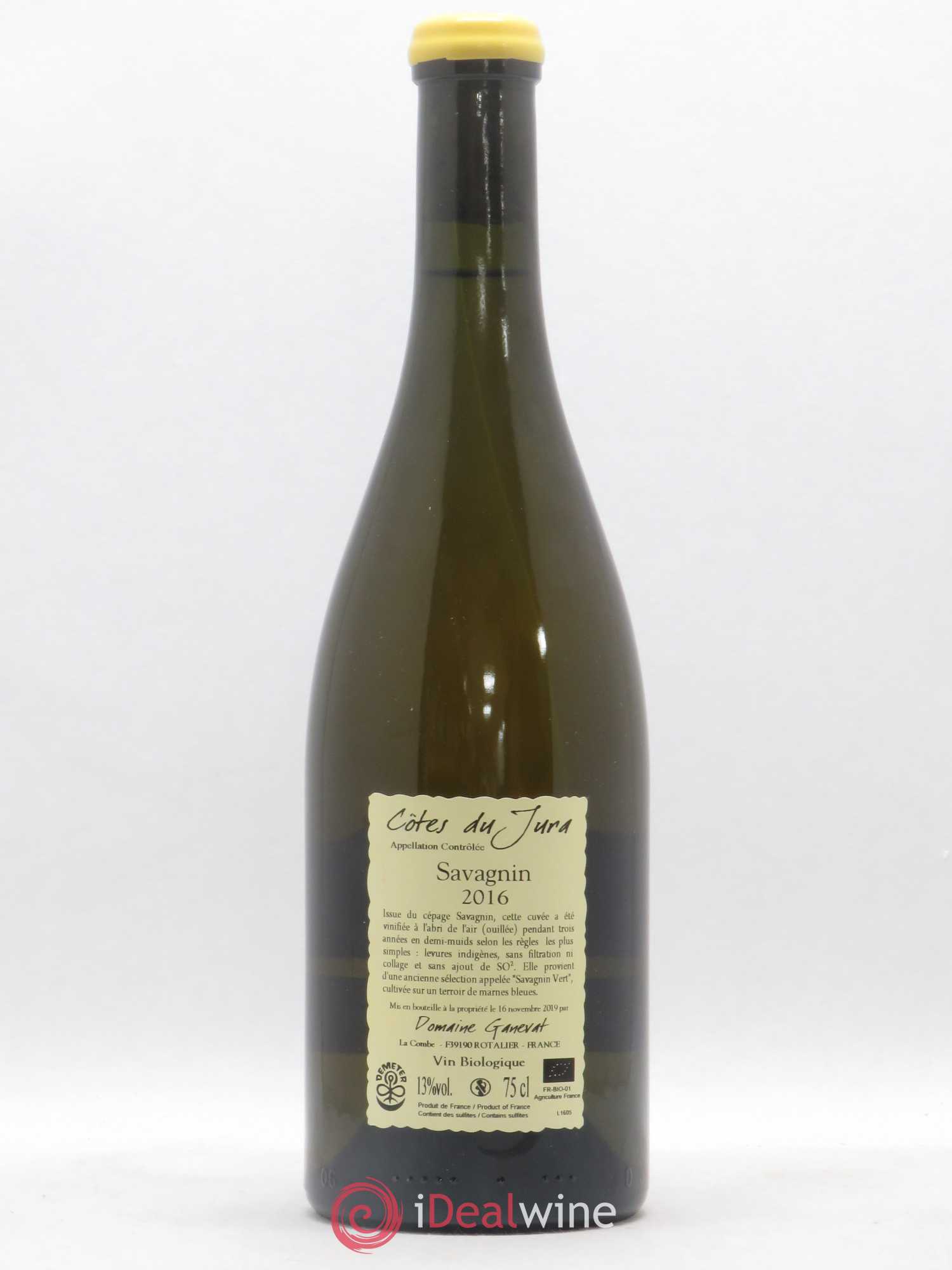 Côtes du Jura Les Chalasses Marnes Bleues Jean-François Ganevat (Domaine) 2016 - Lot de 1 bouteille - 1