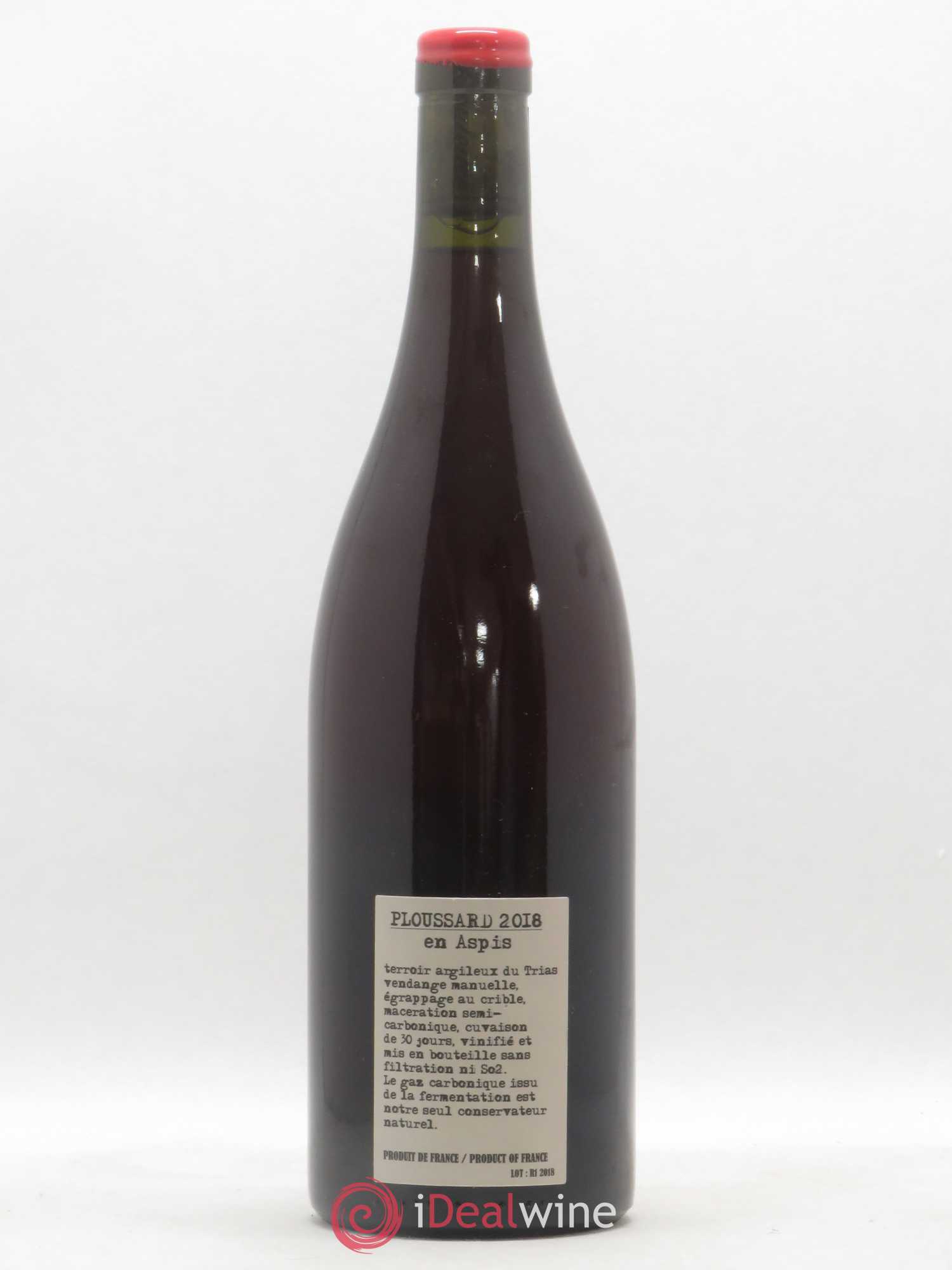 Arbois-Pupillin Ploussard En Aspis Adeline Houillon & Renaud Bruyère 2018 - Lot de 1 bouteille - 1