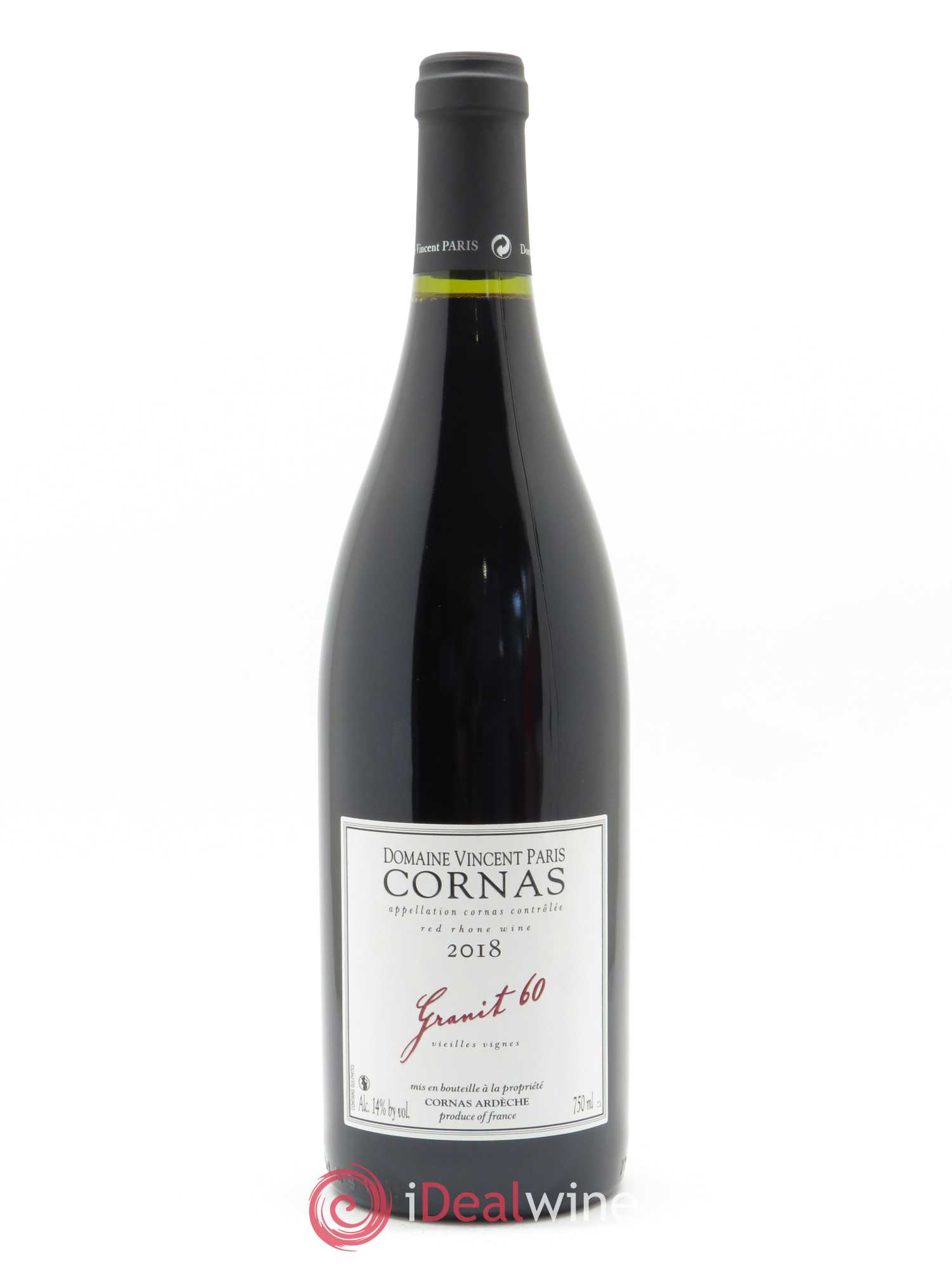 Cornas Granit 60 Vieilles Vignes Vincent Paris 2018 - Lot de 1 bouteille - 0