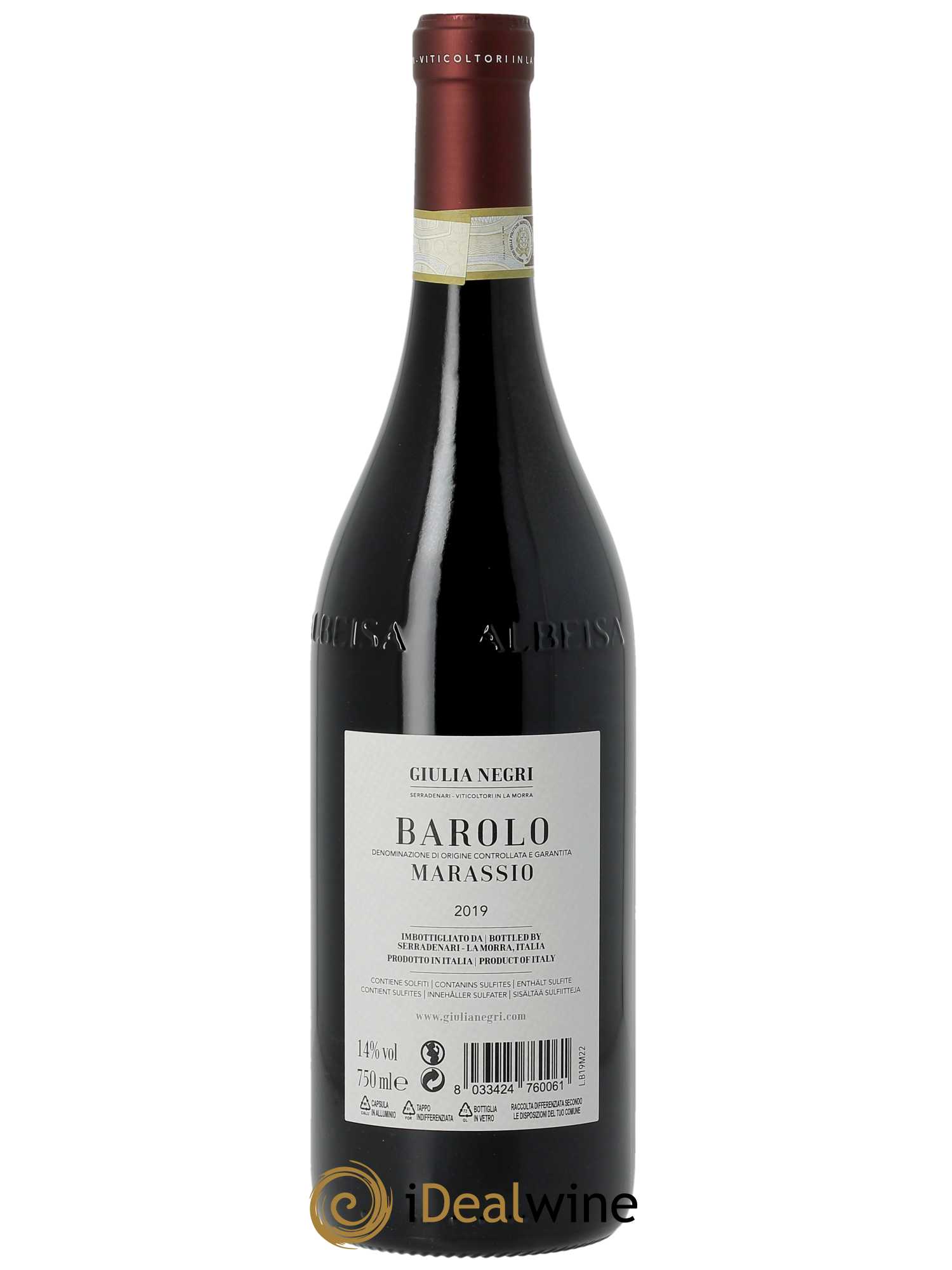 Barolo DOCG Giulia Negri Marassio 2019 - Lot de 1 bouteille - 1