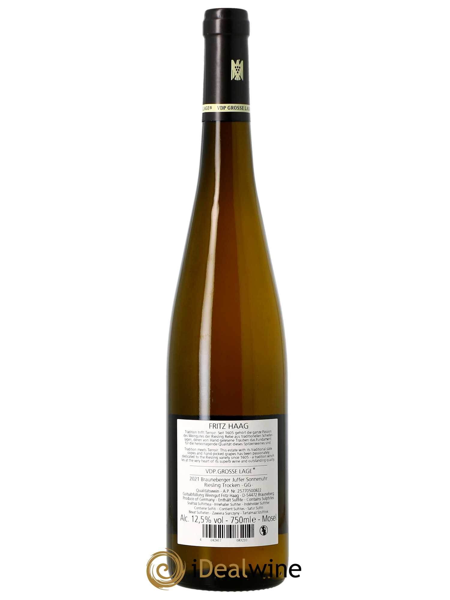 Riesling Fritz Haag Juffer Trocken Sonnenuhr Grosses Gewach 2021 - Lot of 1 bottle - 1