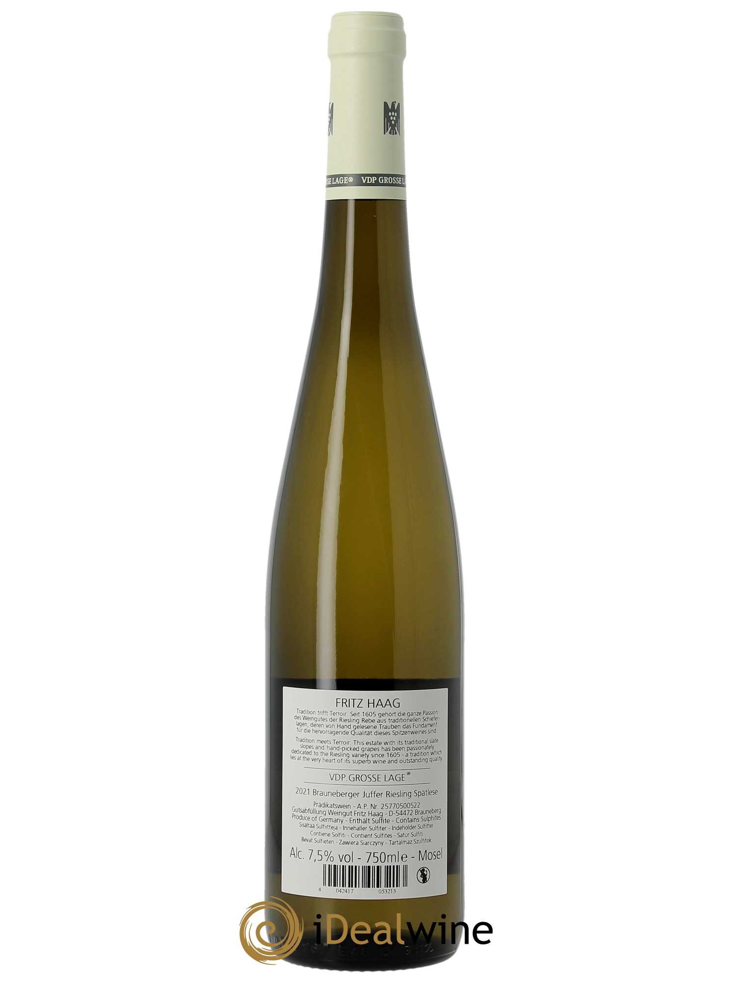 Riesling Fritz Haag Brauneberger Juffer Spätlese 2021 - Lot of 1 bottle - 1