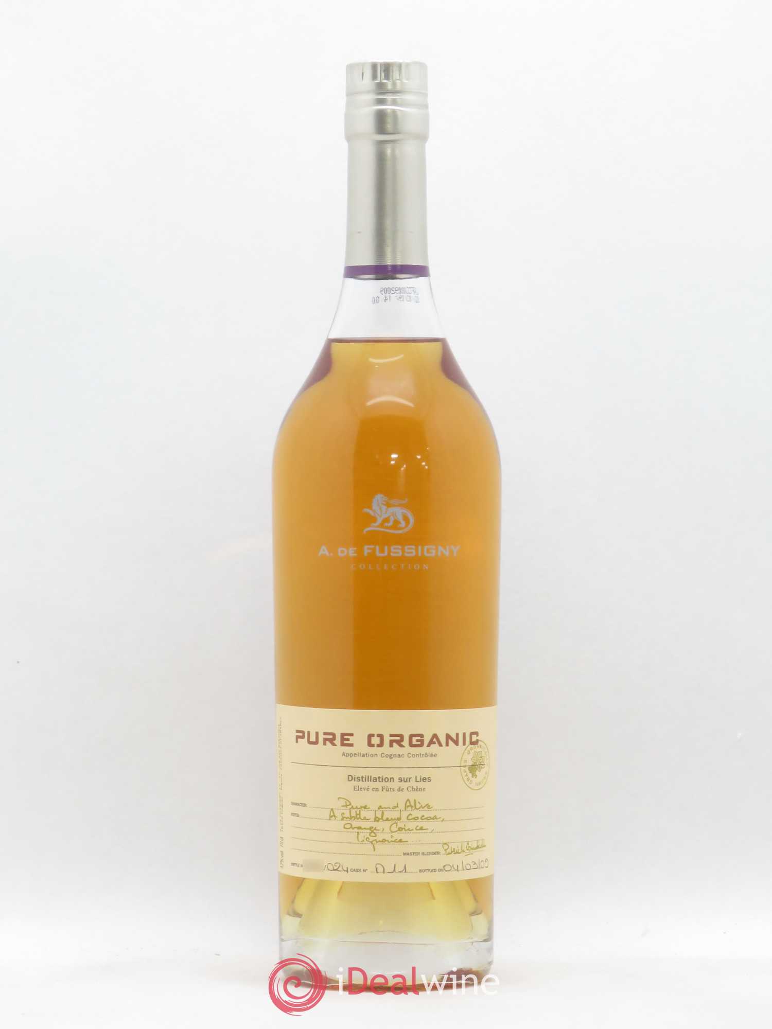 Cognac A. de Fussigny Pure Organic (sans prix de réserve) - Posten von 1 Flasche - 0