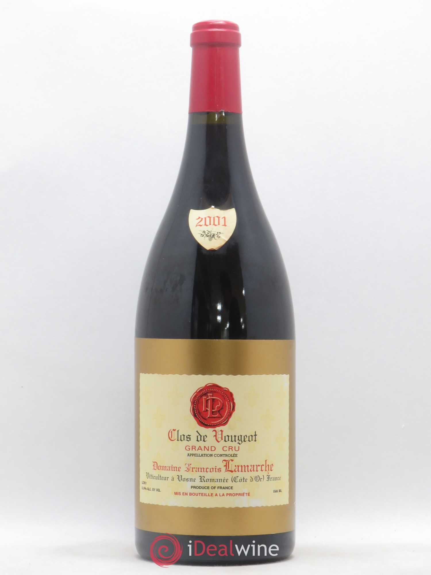 Clos de Vougeot Grand Cru Lamarche (Domaine) 2001 - Lot de 1 magnum - 0