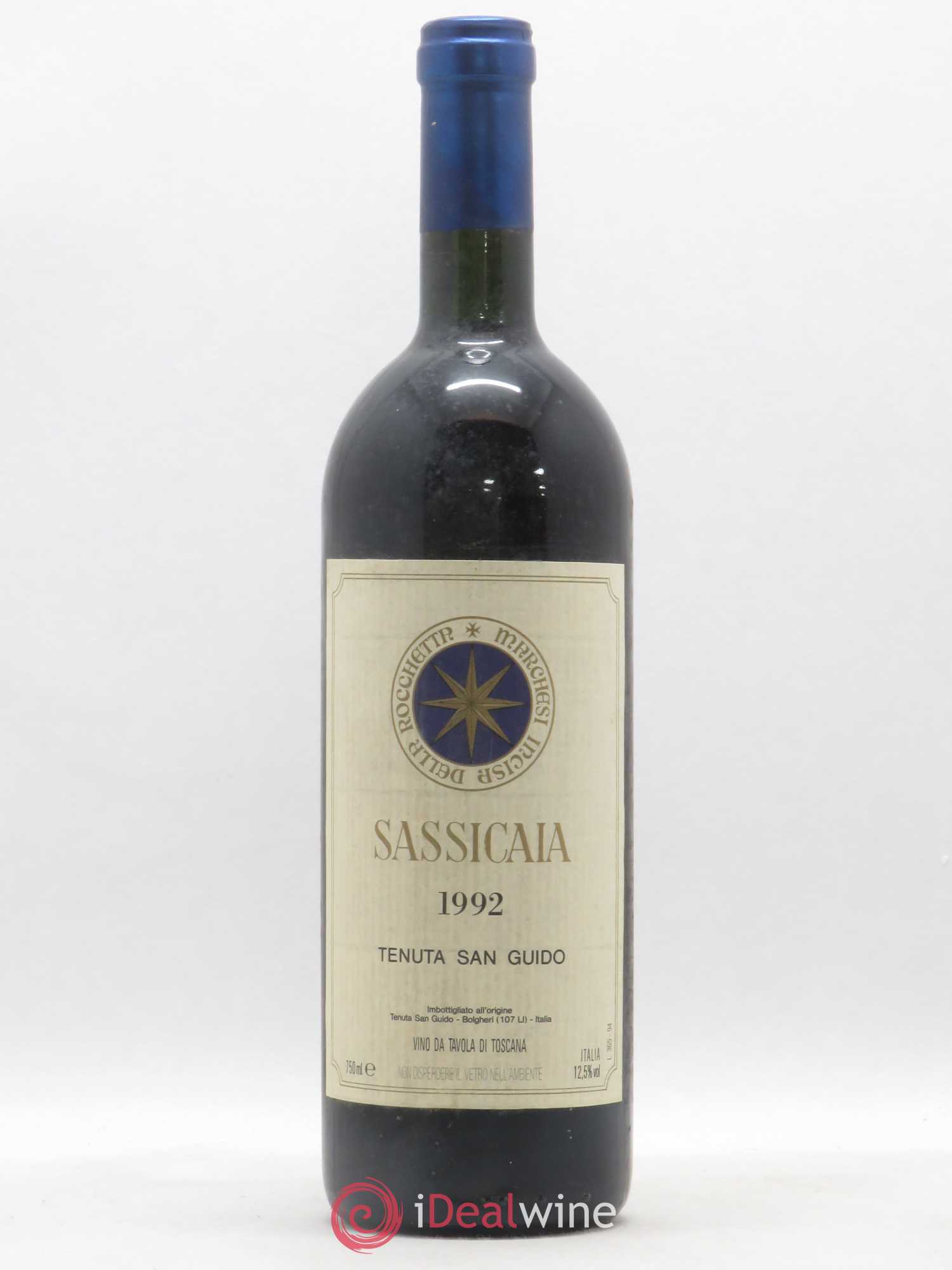 Bolgheri DOC Sassicaia Tenuta San Guido 1992 - Lot de 1 bouteille - 0