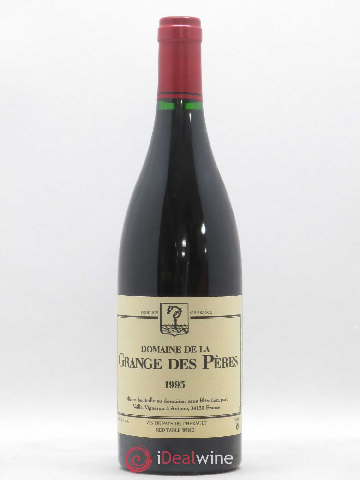 Pays d'Hérault Grange des Pères Laurent Vaillé 1993 - Lot de 1 bouteille - 0