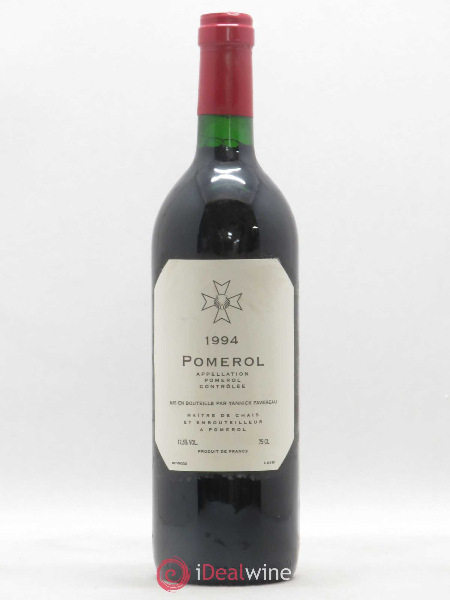 Pomerol Cuvée Yannick Favreau 1994 - Lot de 1 bouteille - 0