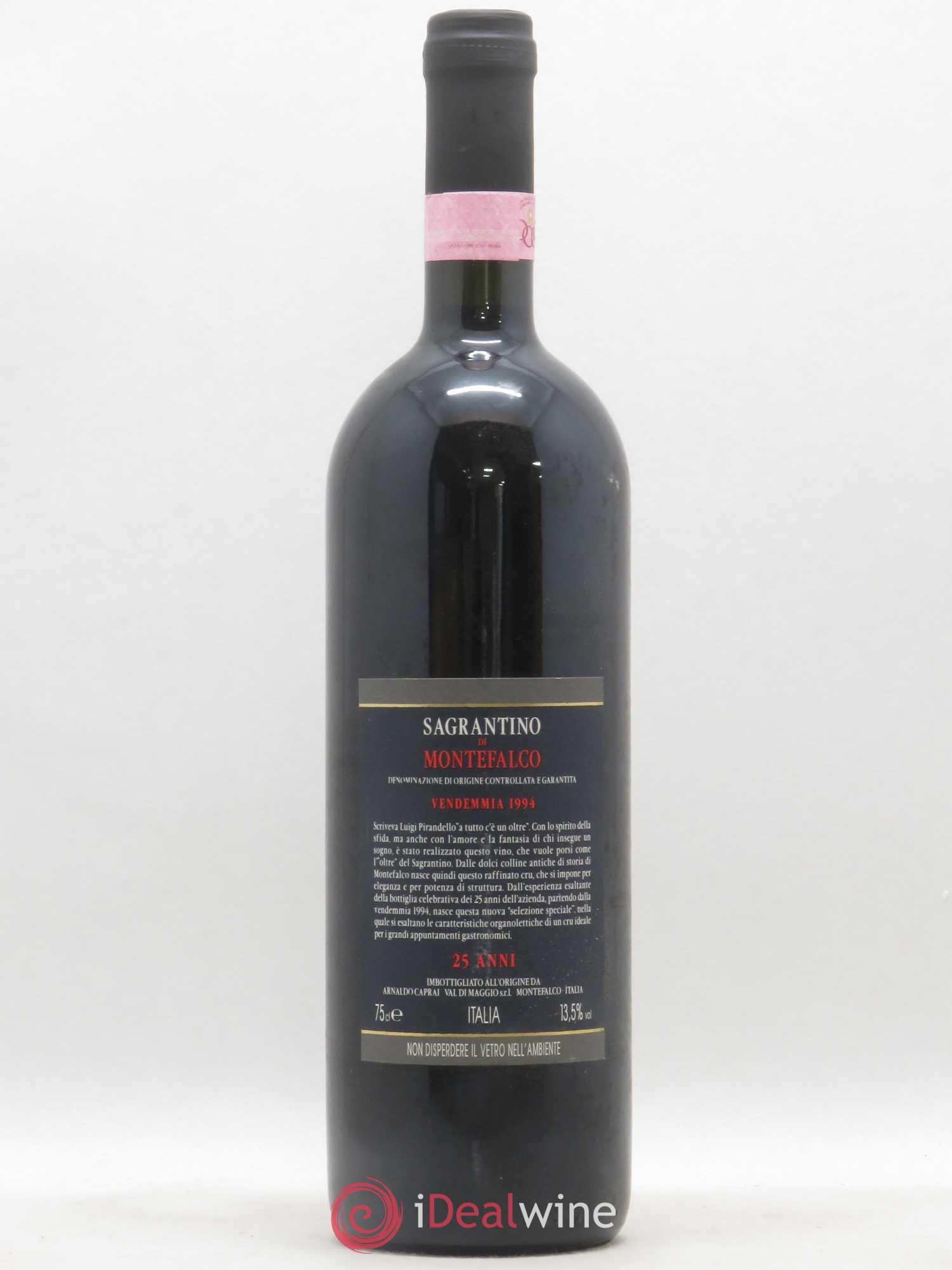 Sagrantino di Montefalco DOC 25 anni Arnaldo Caprai 1994 - Lot de 1 bouteille - 1